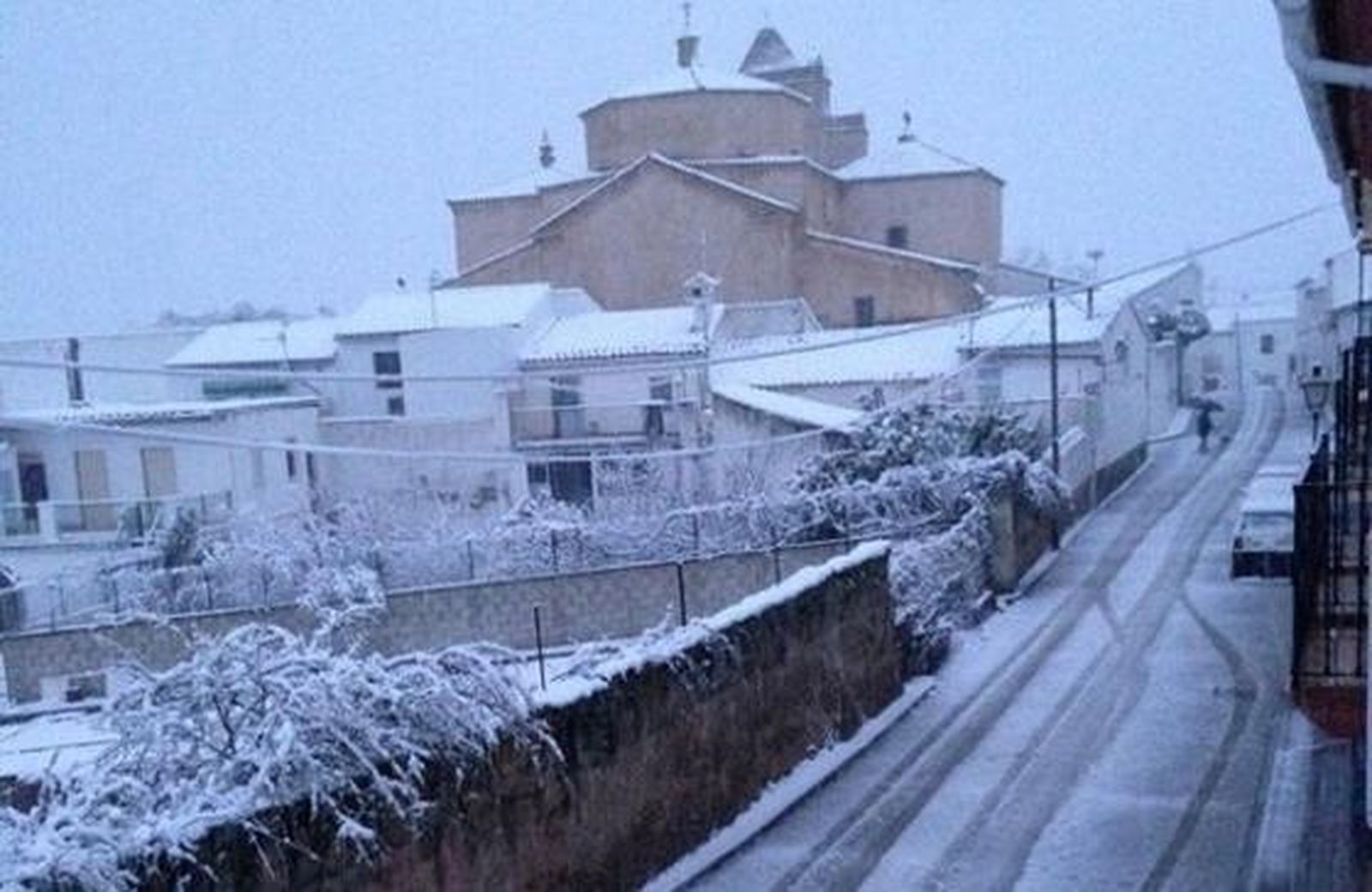 Imágenes de Guadalcanal nevado./ D.S