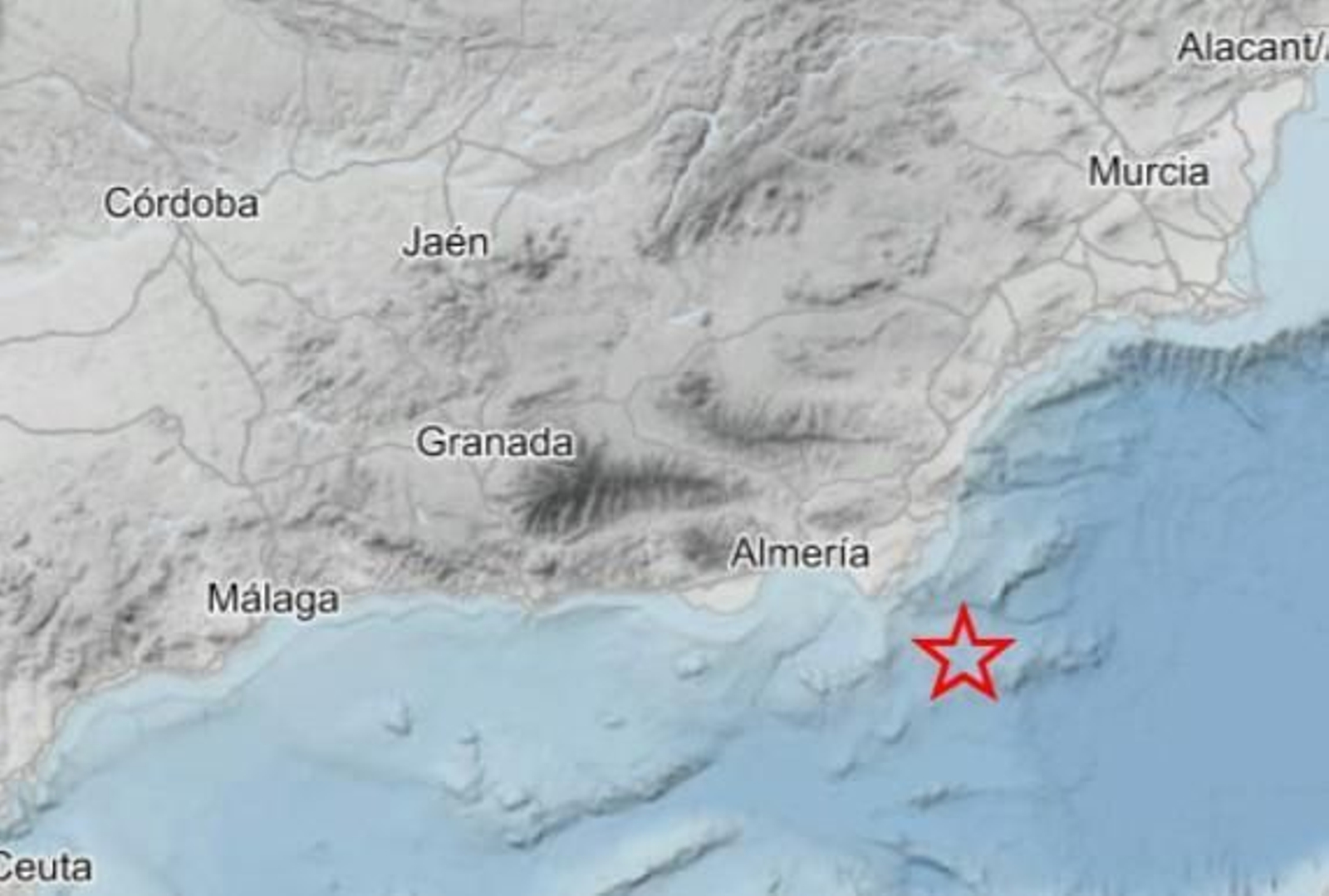 Terremoto en Almería.