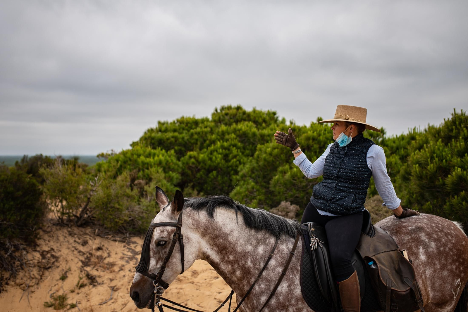 Un paseo a caballo por Doñana en imágenes