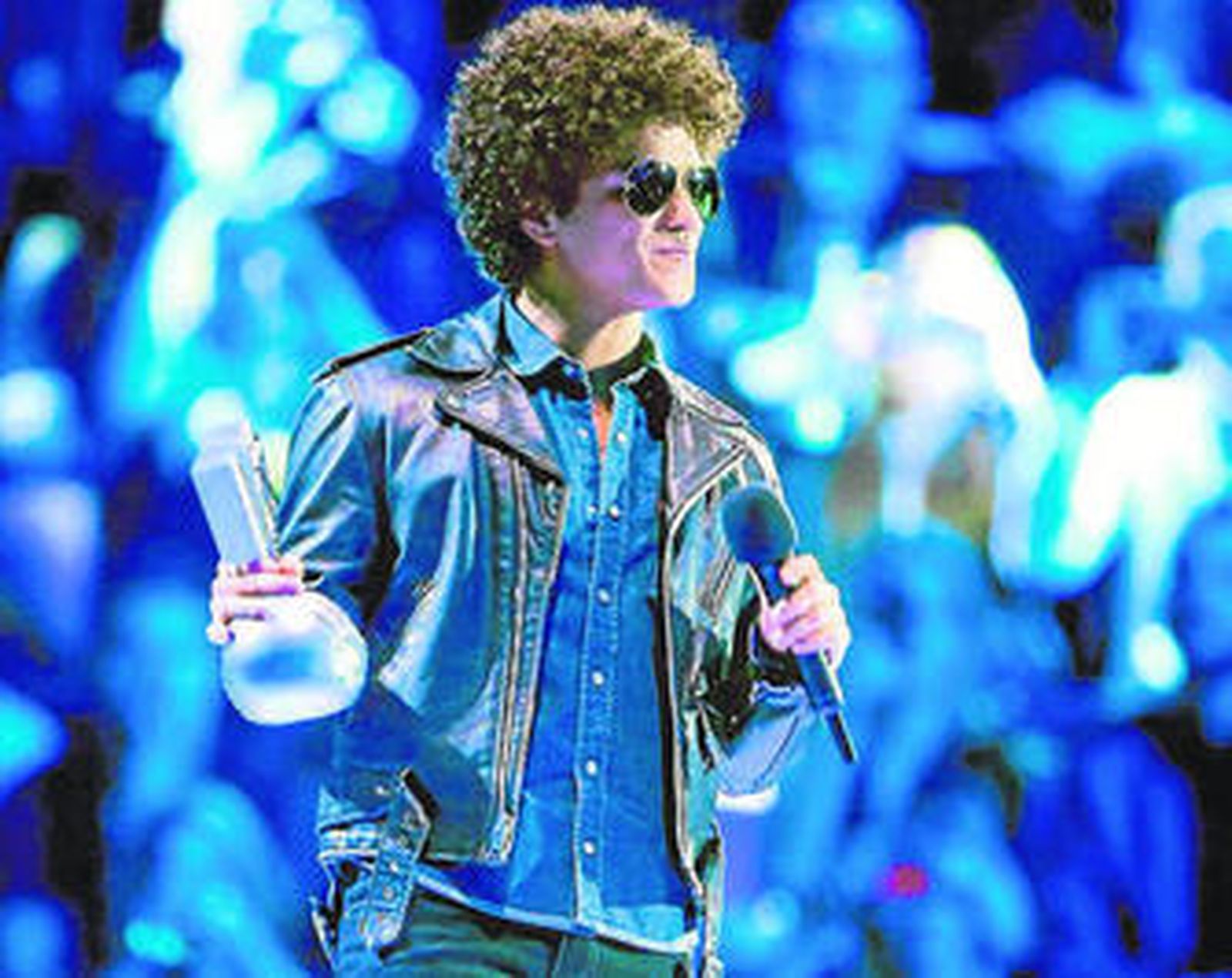 Bruno Mars, en la entrega de los Europe MTV Awards.