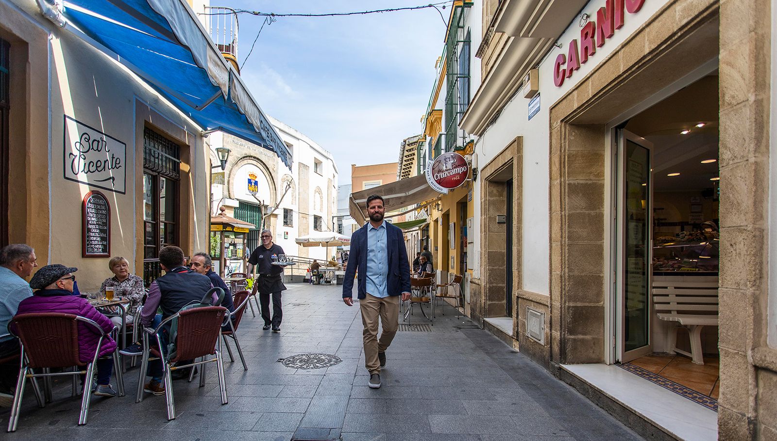 Javier Botella, portavoz de Unión Portuense, en La Placilla.
