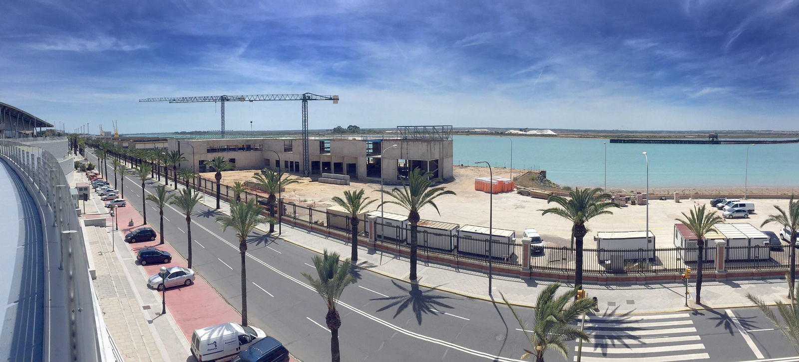 Las obras del edificio de la lonja pesquera, en imágenes