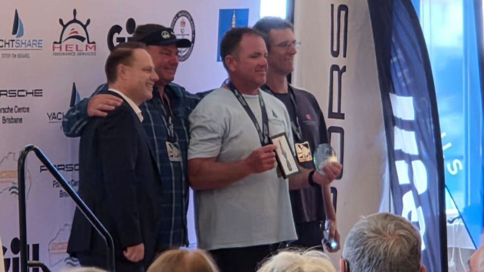 Un momento de la entrega de trofeos