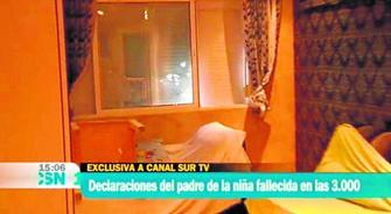 Imagen de la habitación en la que la niña fue alcanzada durante el tiroteo.