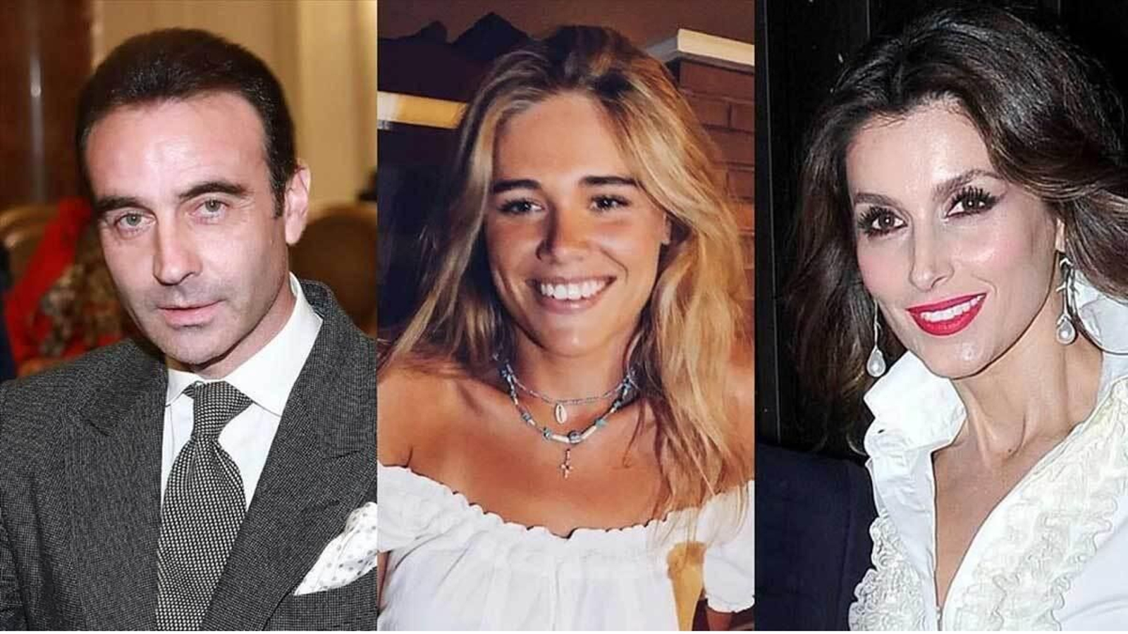 De i. a dcha. Enrique Ponce; su actual novia, Ana Soria, y su ex, Paloma Cuevas.