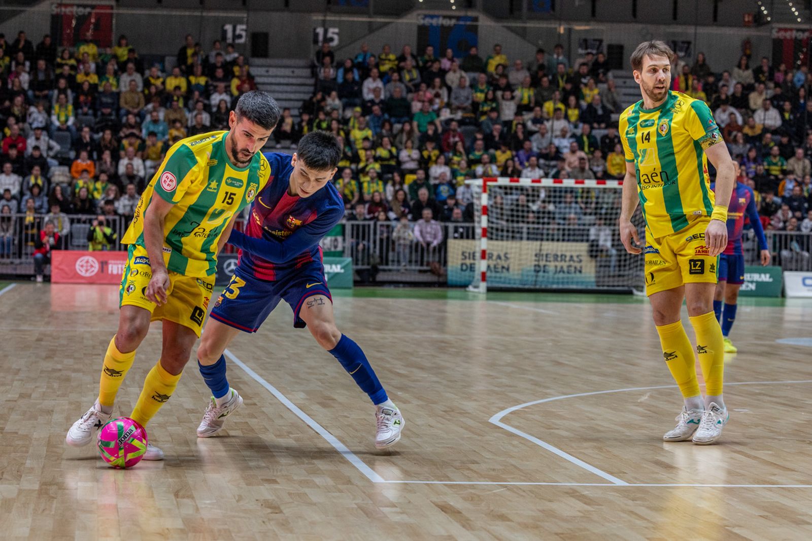 Las mejores imágenes del espectacular encuentro entre Jaén Paraíso Interior FS y Barça (3-3)