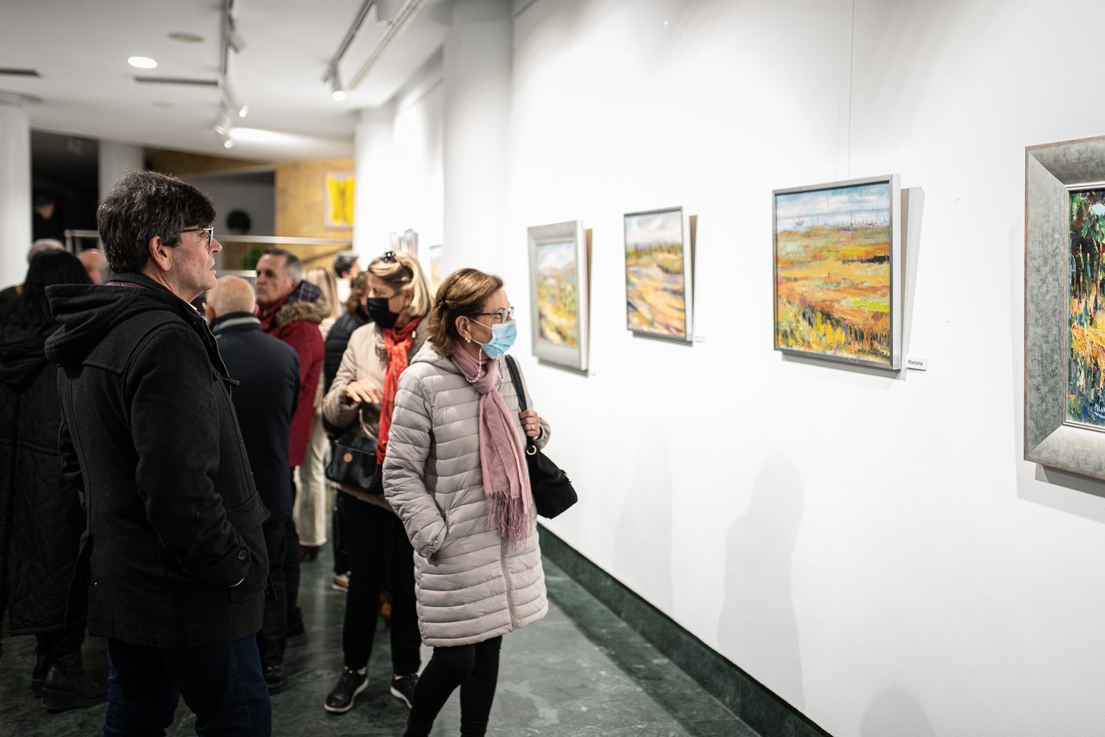 Imágenes de la inauguración de la exposción "Paisajes" de Pilar Barroso