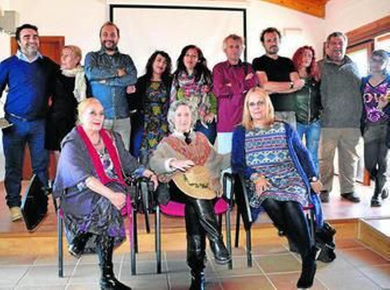 Poetas que participaron en la jornada.