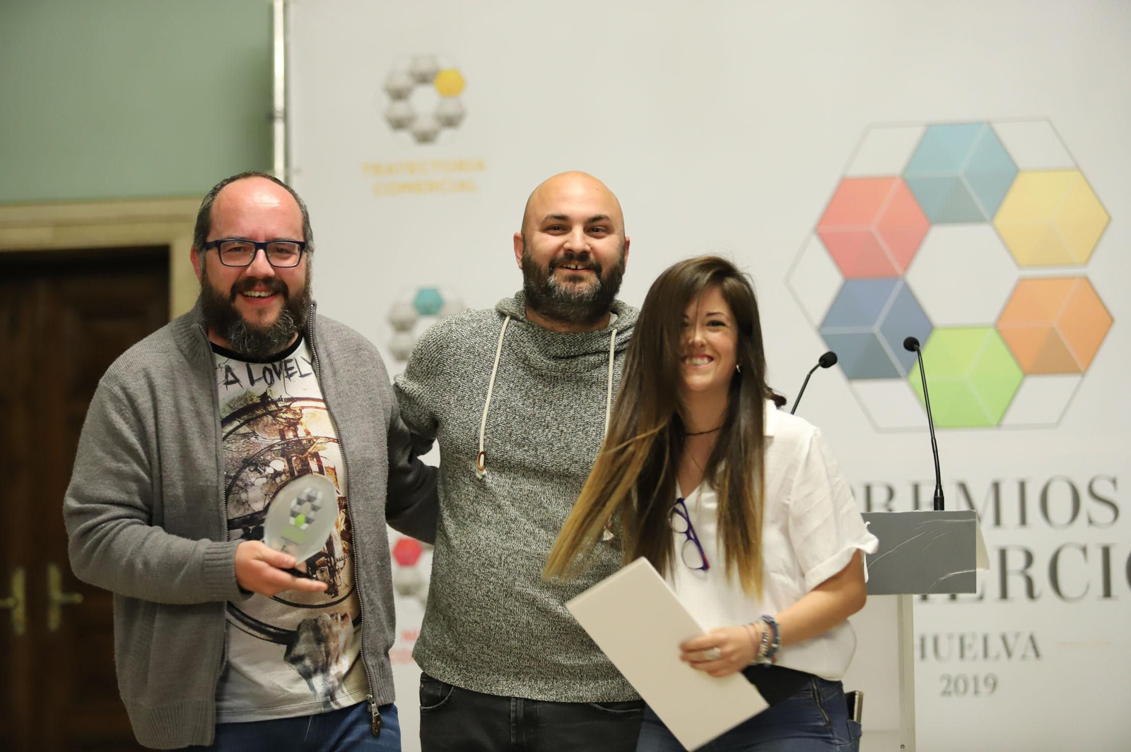 Imágenes de la entrega de los II Premios al Comercio de Huelva