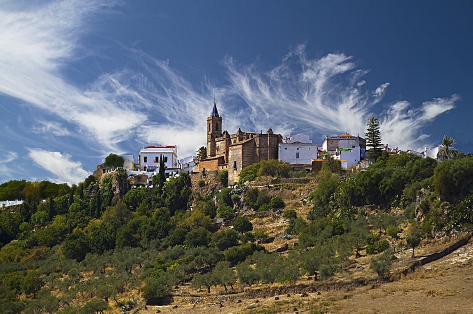 Vista de la localidad de Zufre.