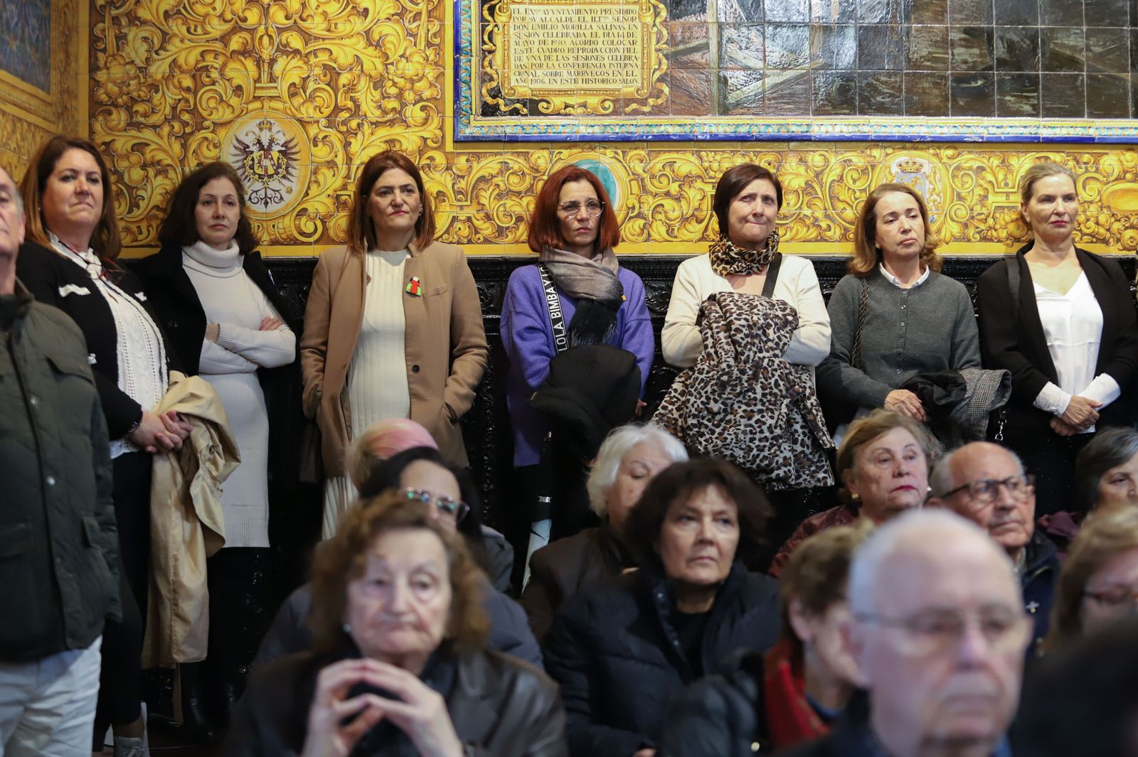 Imágenes del homenaje a Concepción Villaescusa y Cristina Orozco en Algeciras por el 8-M