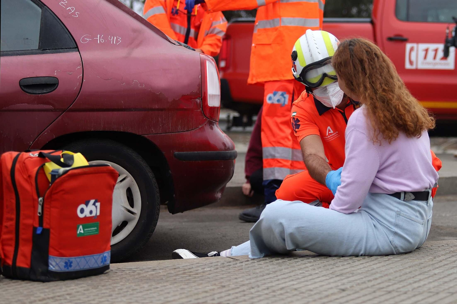 Simulacro de accidente en el Puerto de Huelva dentro del ejercicio regional RespuestA22, en imágenes
