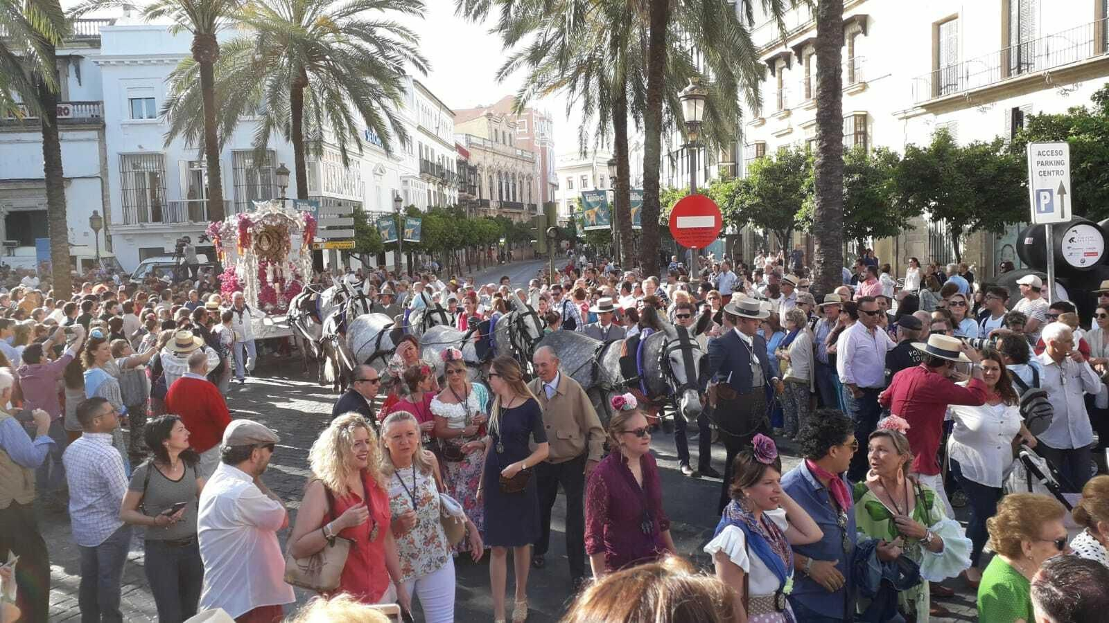 Las imágenes de la salida de la hermandad de Jerez al Rocío