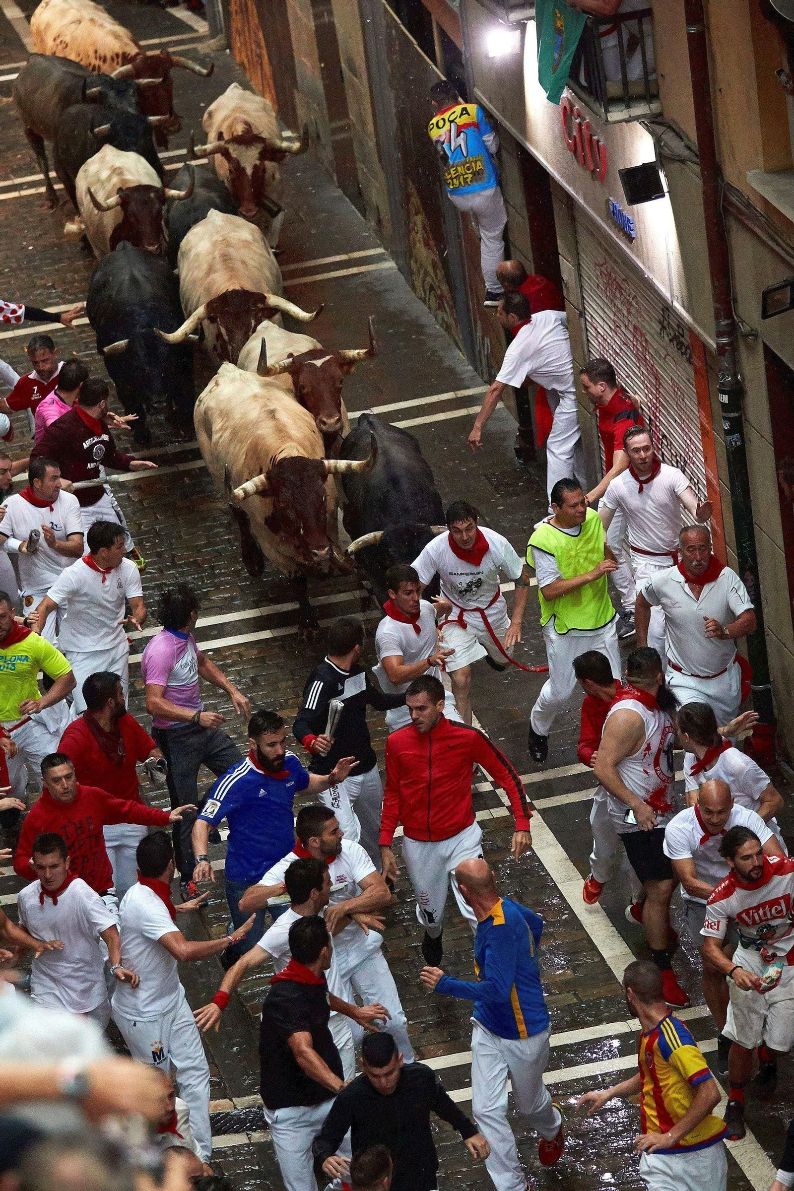 Las imágenes del segundo encierro de los Sanfermines 2018
