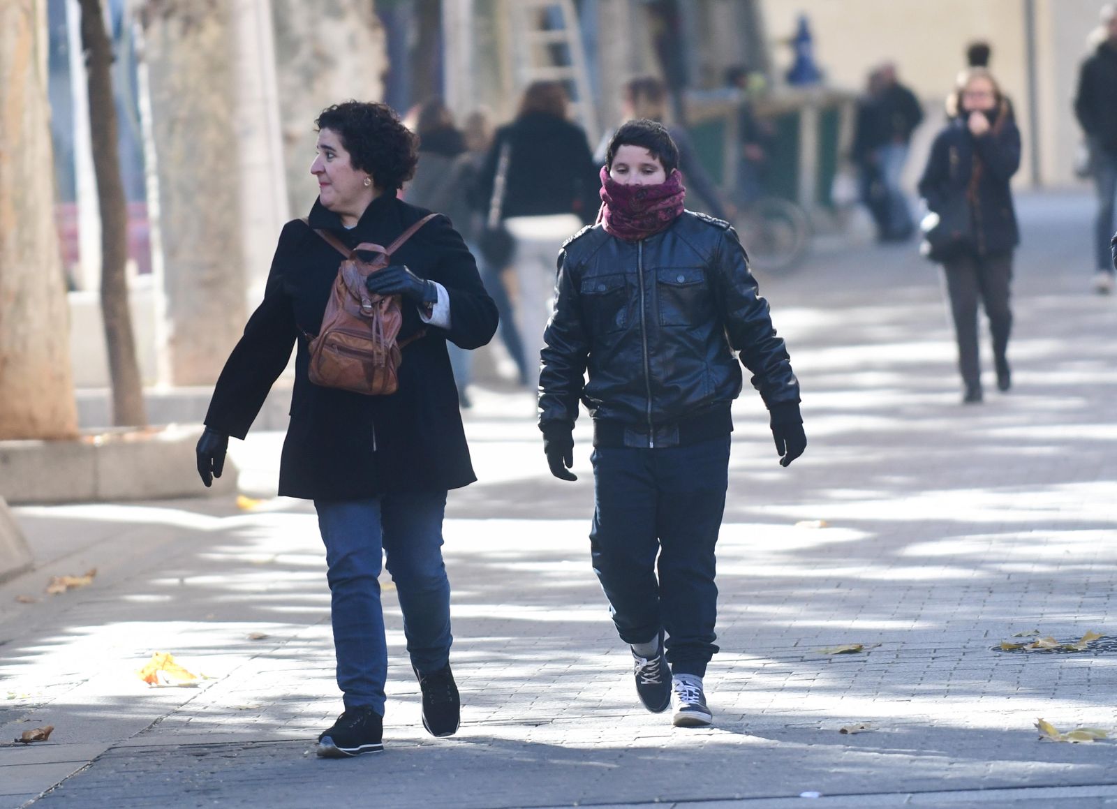 Varias personas caminan por el bulevar del Gran Capitán