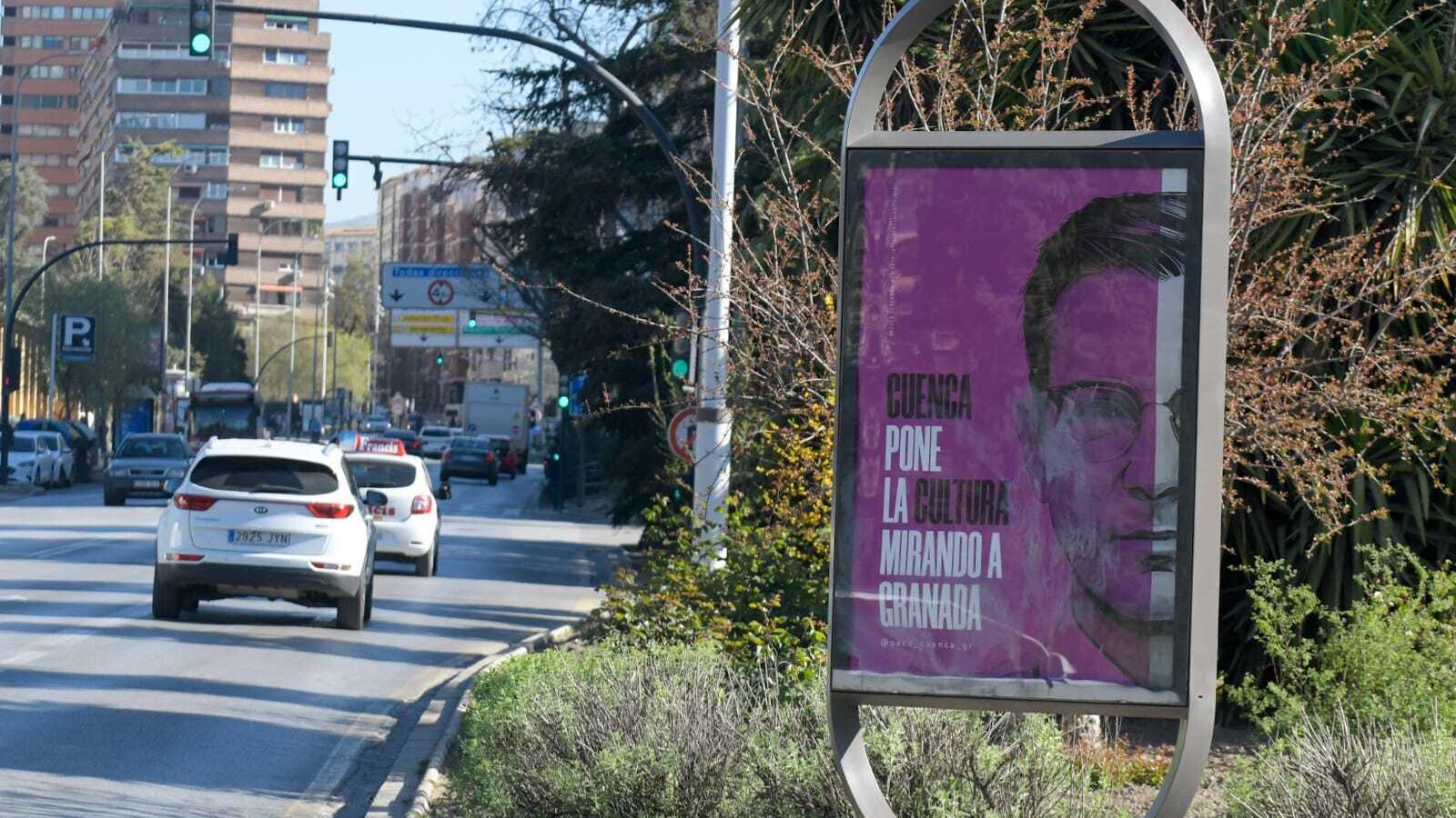 Uno de los nuevos carteles de la campaña de Paco Cuenca