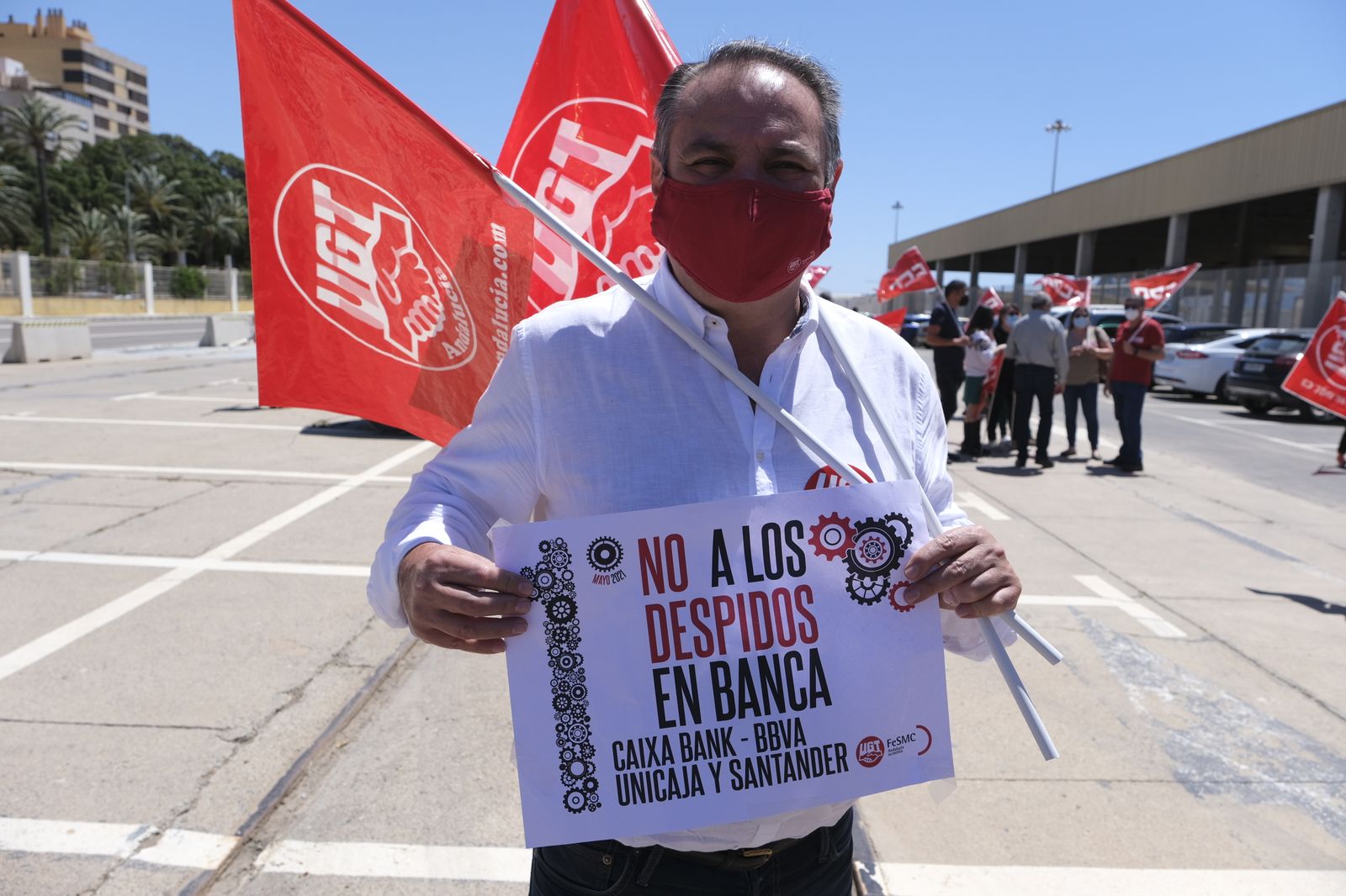 Fotogalería manifestación del Día Internacional del Trabajador. Almería