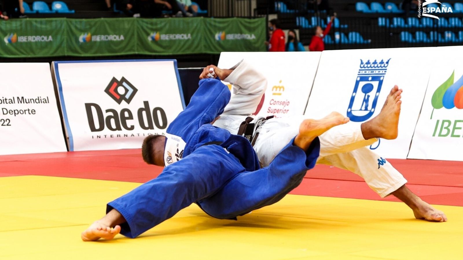 El onubense, durante uno de los combates disputados en este Nacional júnior.