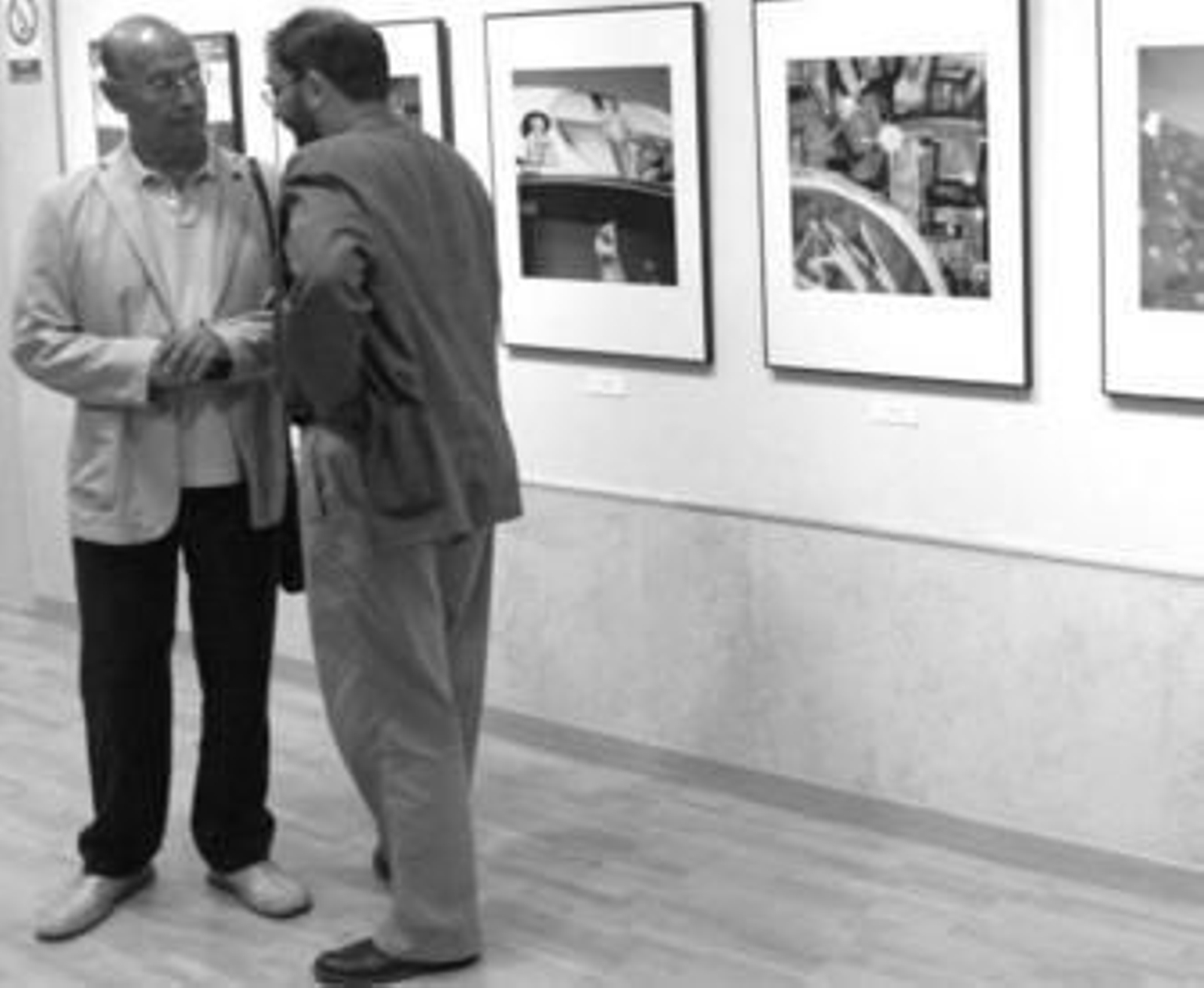 Pablo Juliá y Fernando Santiago ayer, en la inauguración de la nueva sede del CAF en la APC.