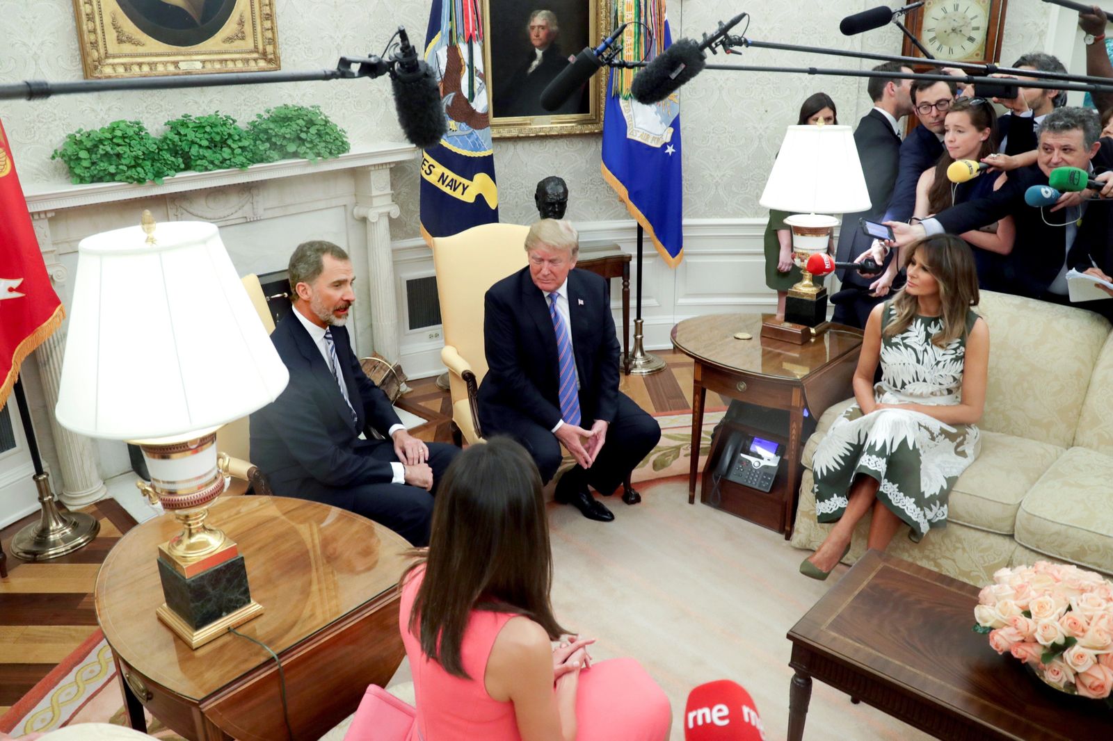 Los Reyes, en la Casa Blanca