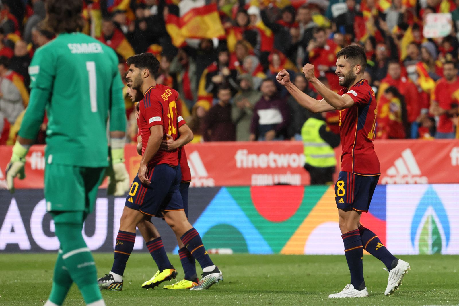 Las imágenes del España-Suiza