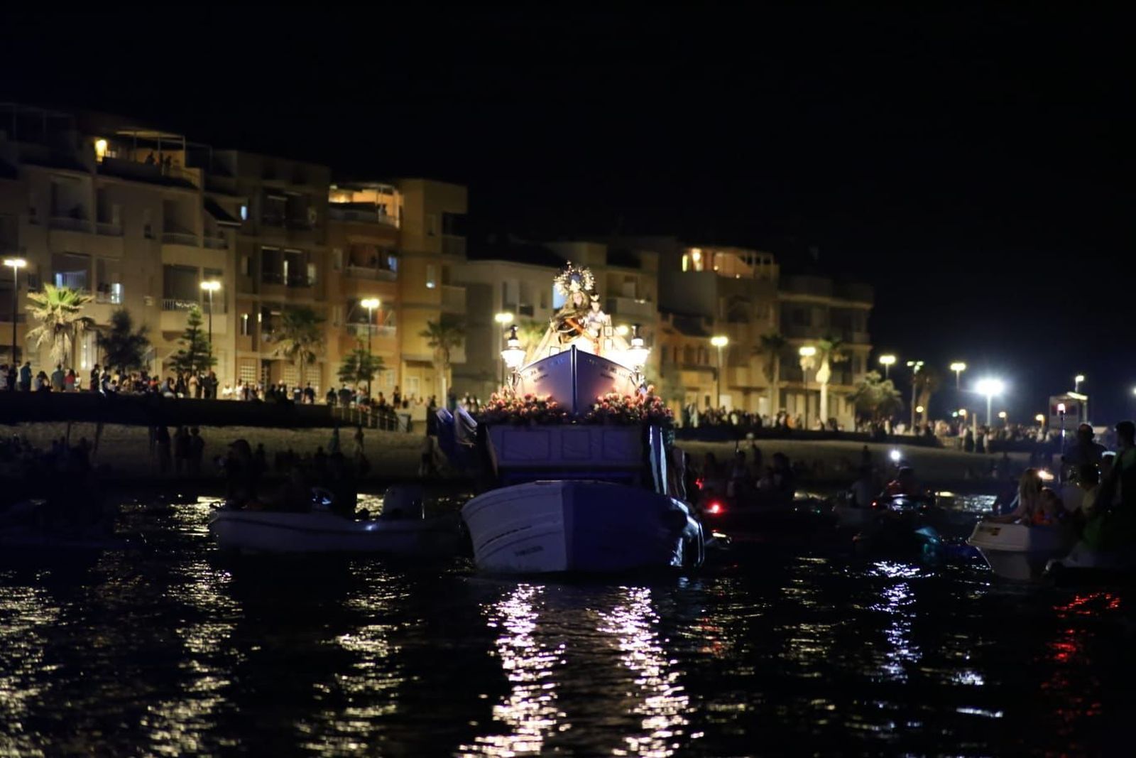 En imágenes, la Virgen del Carmen en Balerma, El Ejido