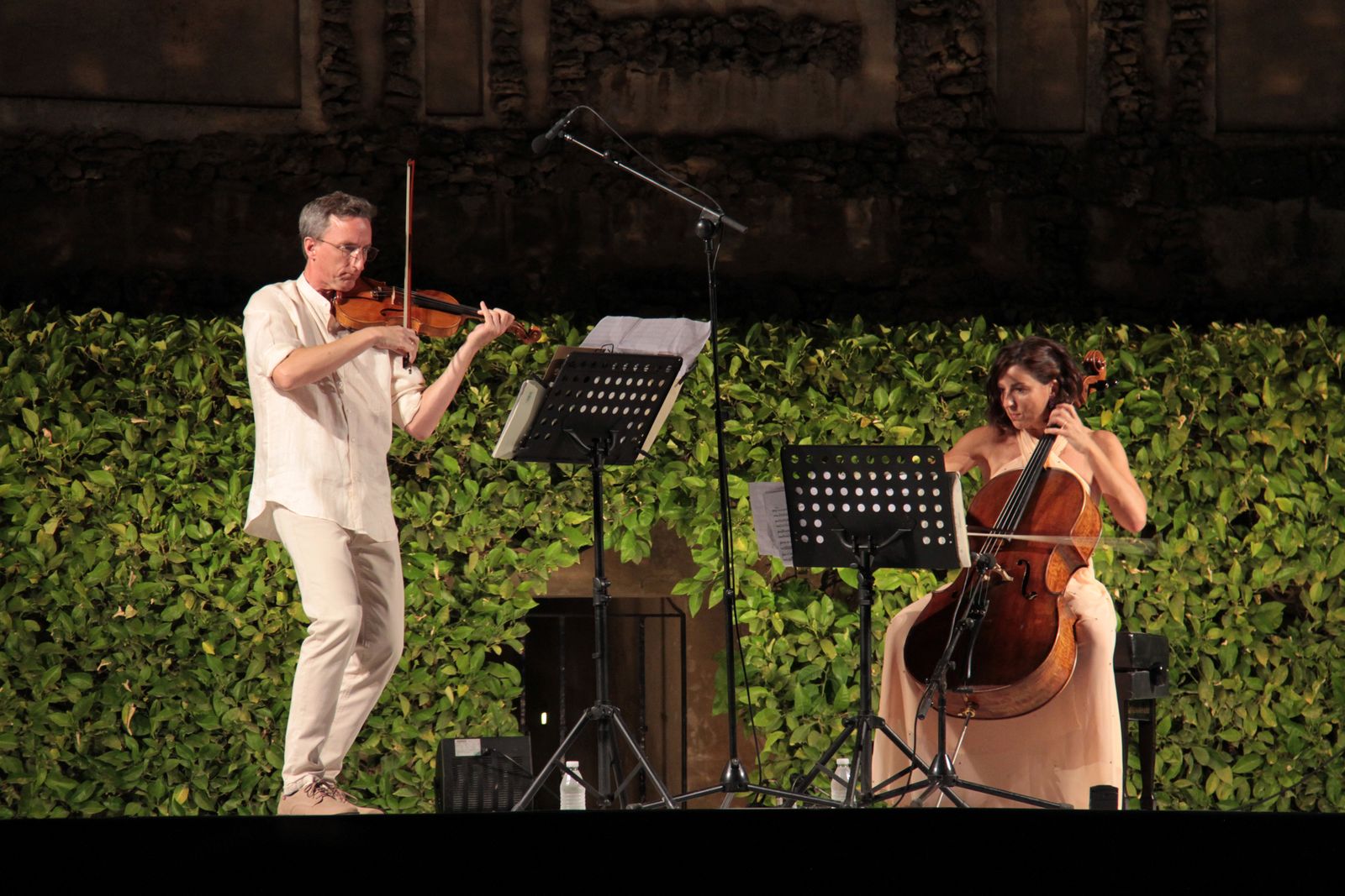 Marc Paquin y Orfilia Saiz Vega en el Alcázar