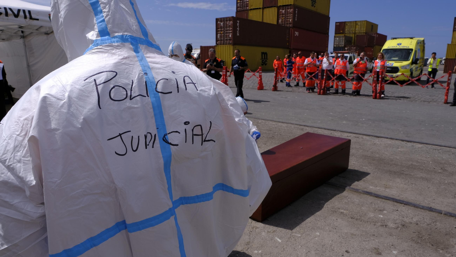 Ejercicio Marsec25 simulacro, en el Puerto de Almería, en imágenes