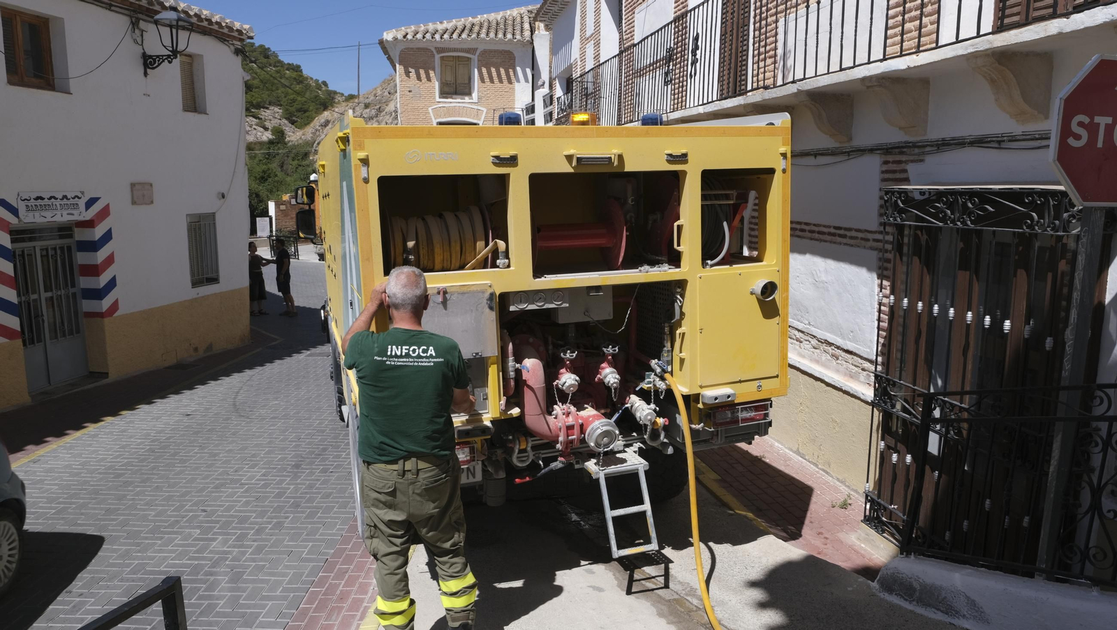 Imágenes del incendio de Vélez Blanco