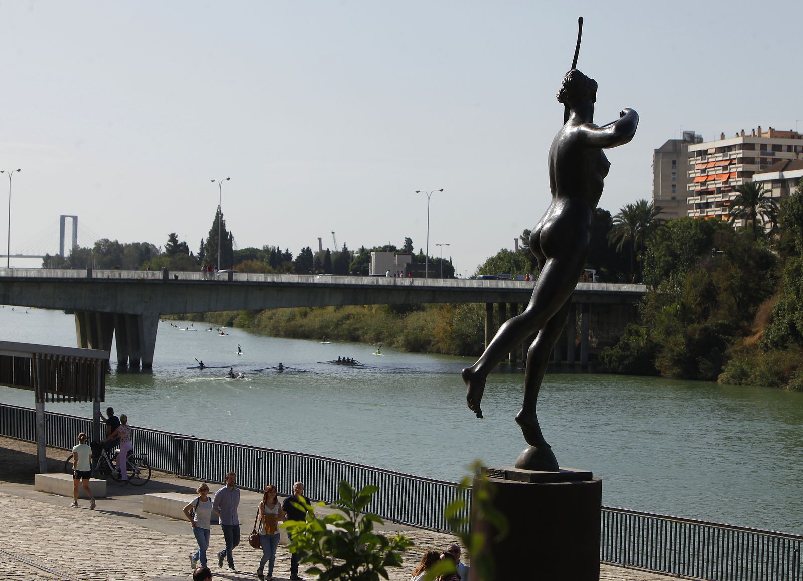 Diana Cazadora en el muelle de Nueva York