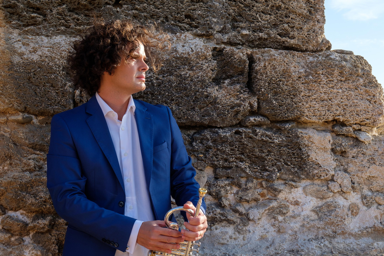 Fábio Brum acompaña con su trompeta mañana a la OCAL en la Alcazaba.