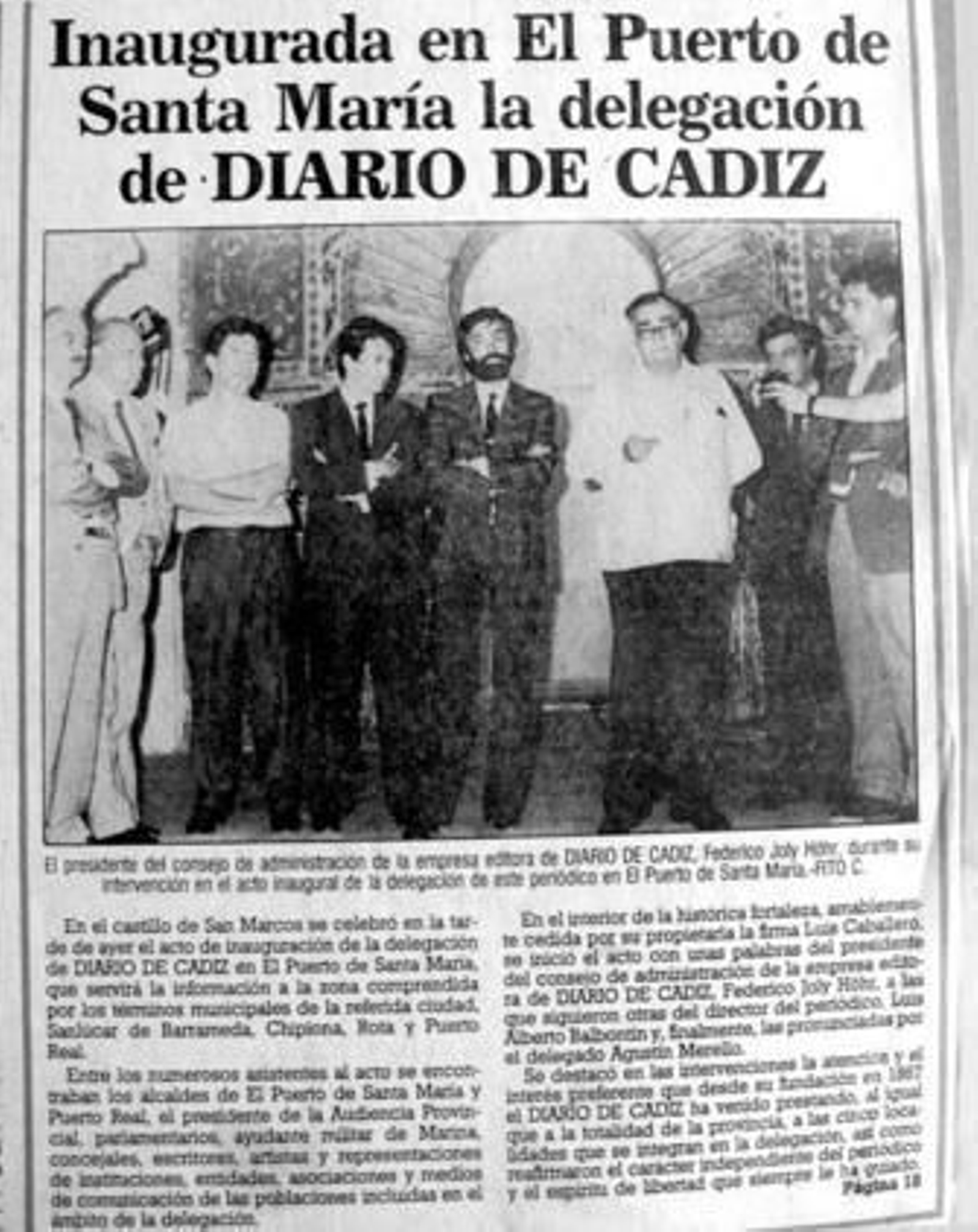La Delegación de 'Diario de Cádiz' cumple veinte años