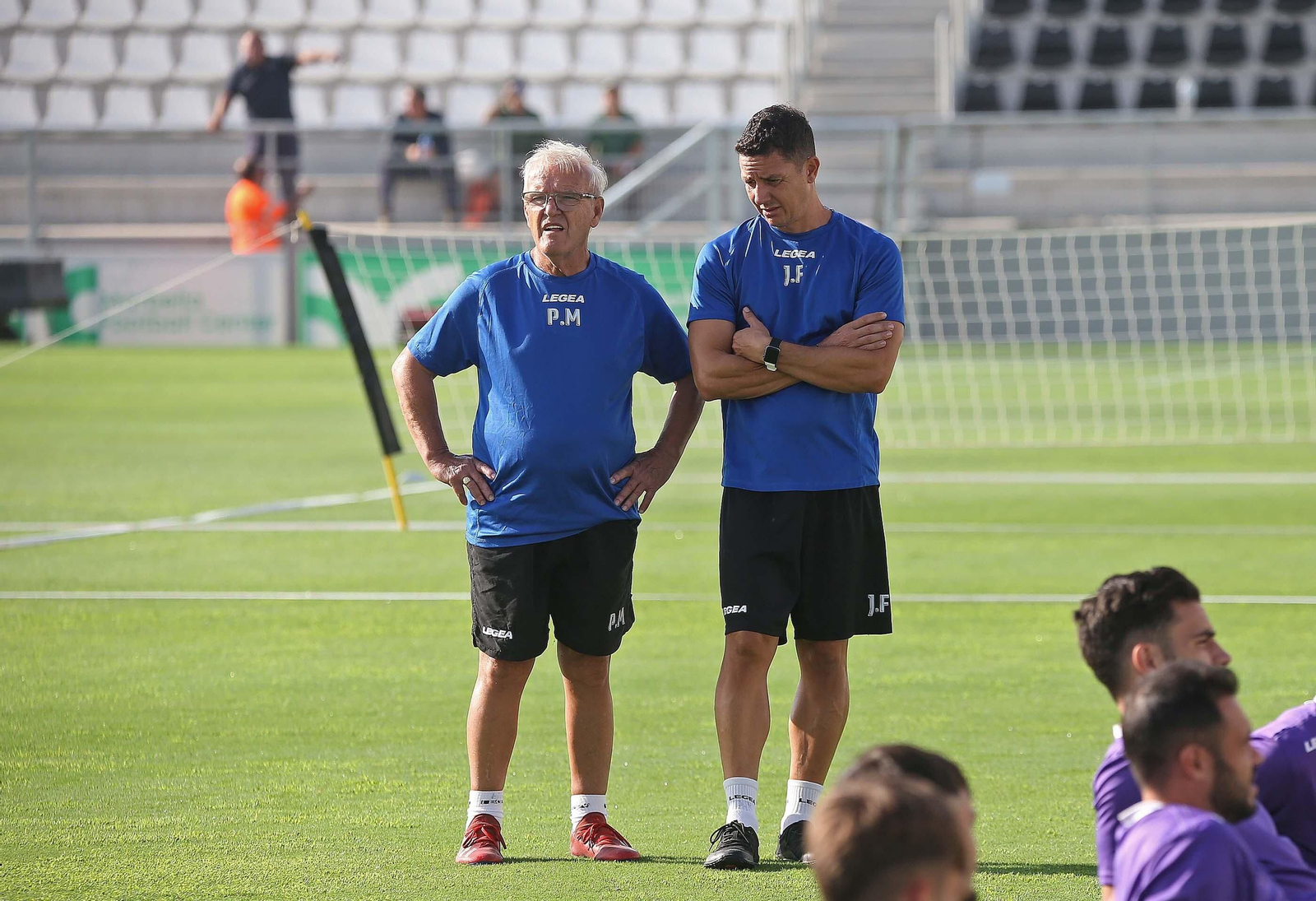 Fotos del primer entrenamiento de la Balona en el Ciudad de La Línea