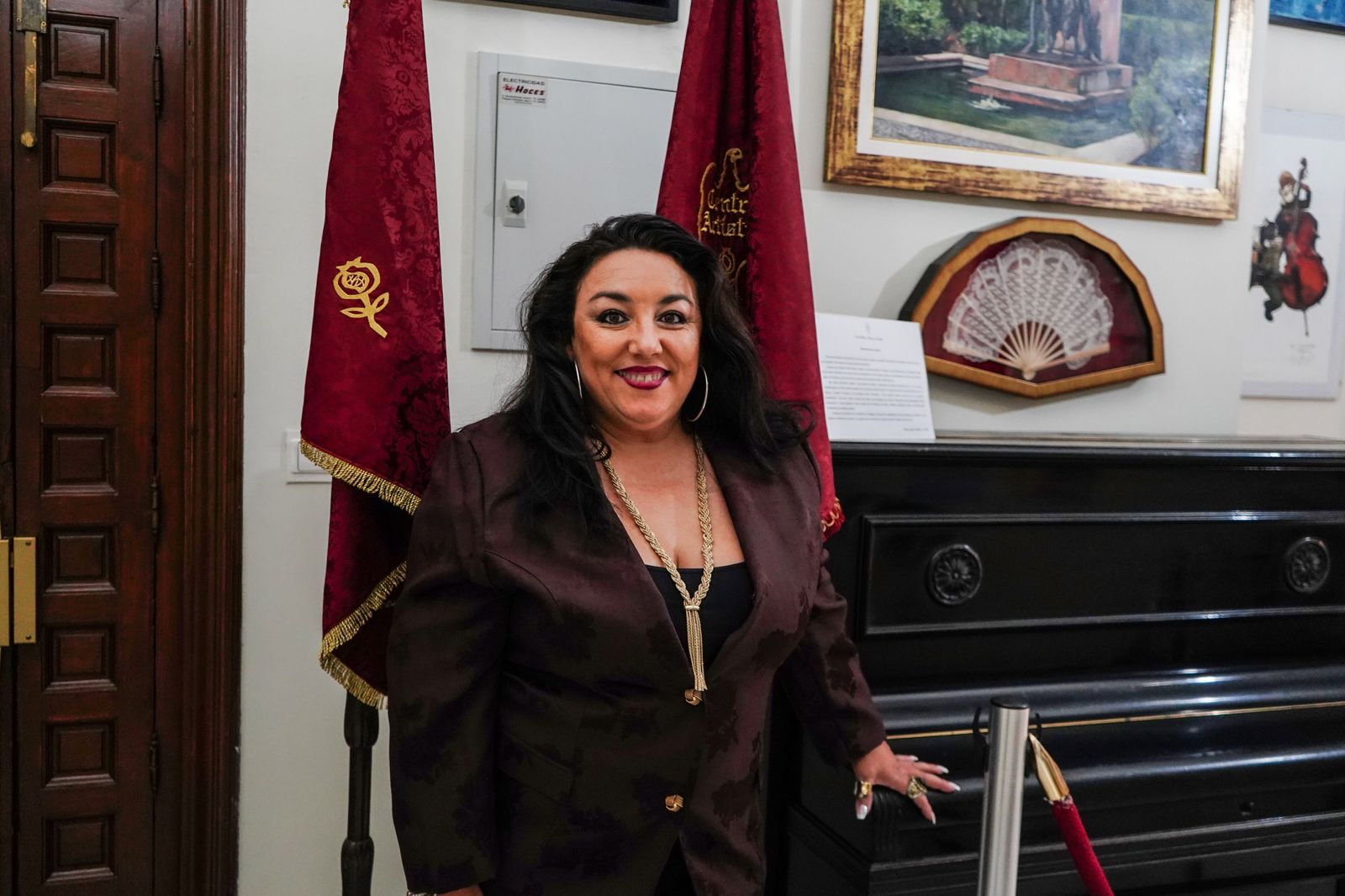 Marijose Muñoz en el Centro Artístico.