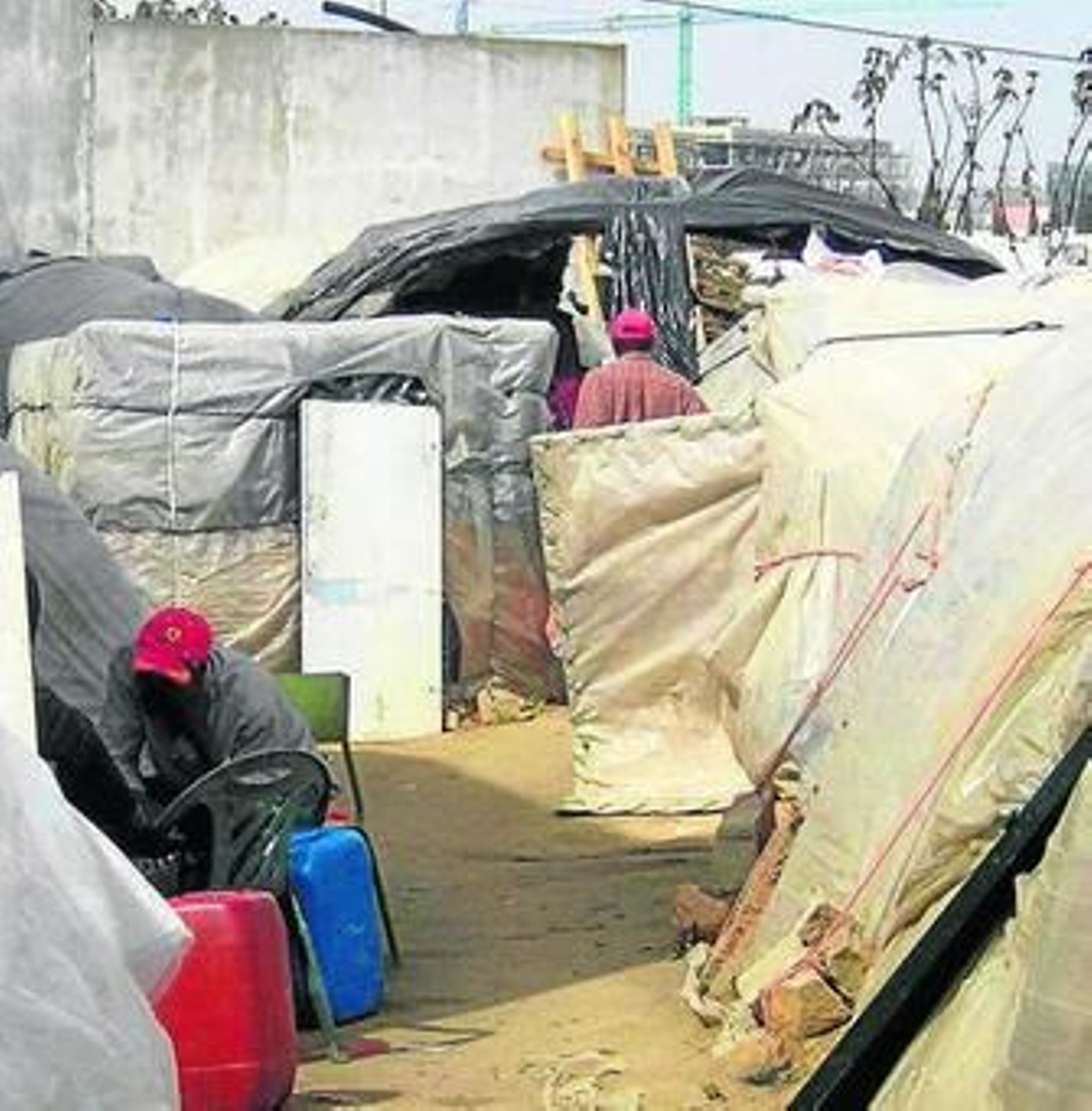 Asentamiento de inmigrantes en Lepe.