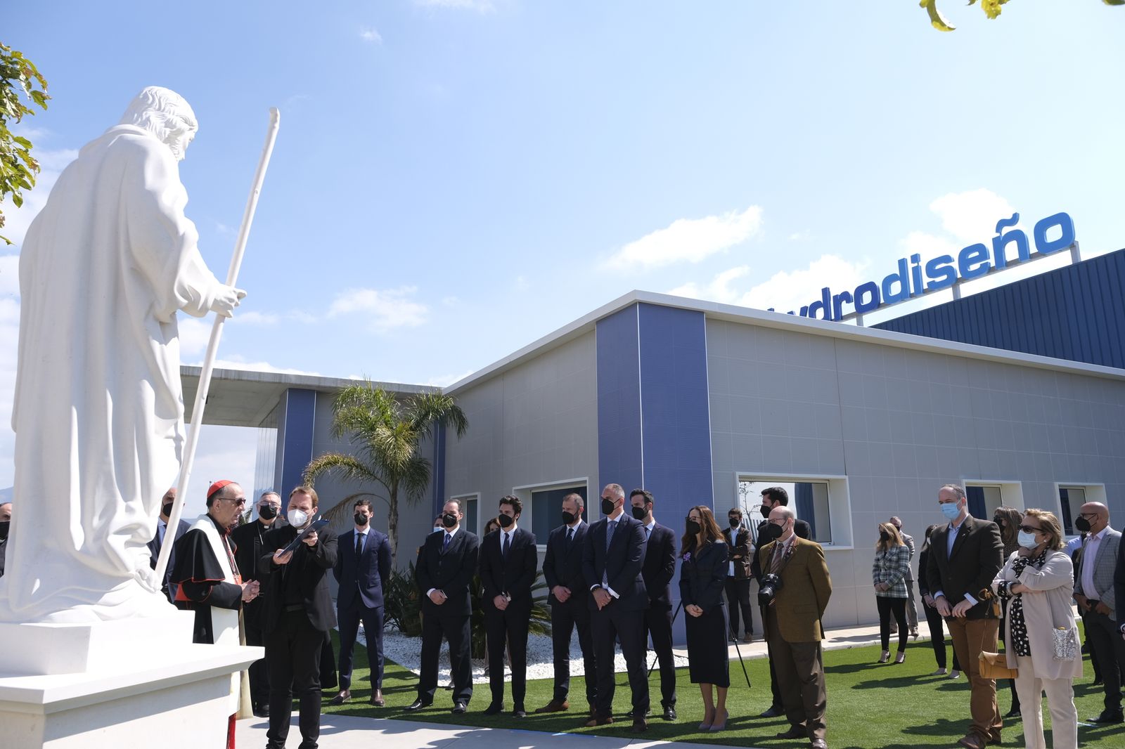 Bendición de las instalaciones de Hydrodiseño, en Huércal Overa (Almería)