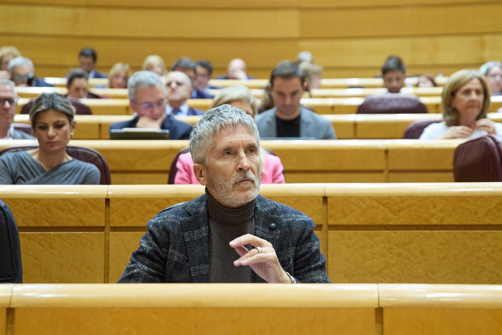 Marlaska en su comparecencia en el Senado.