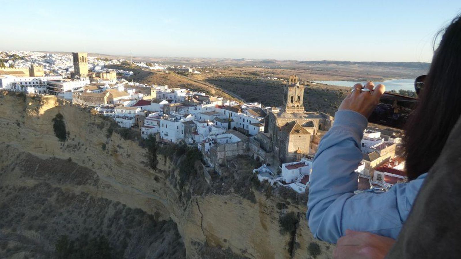 Una imagen de Arcos desde uno de los globos aerostáticos de Globotur.