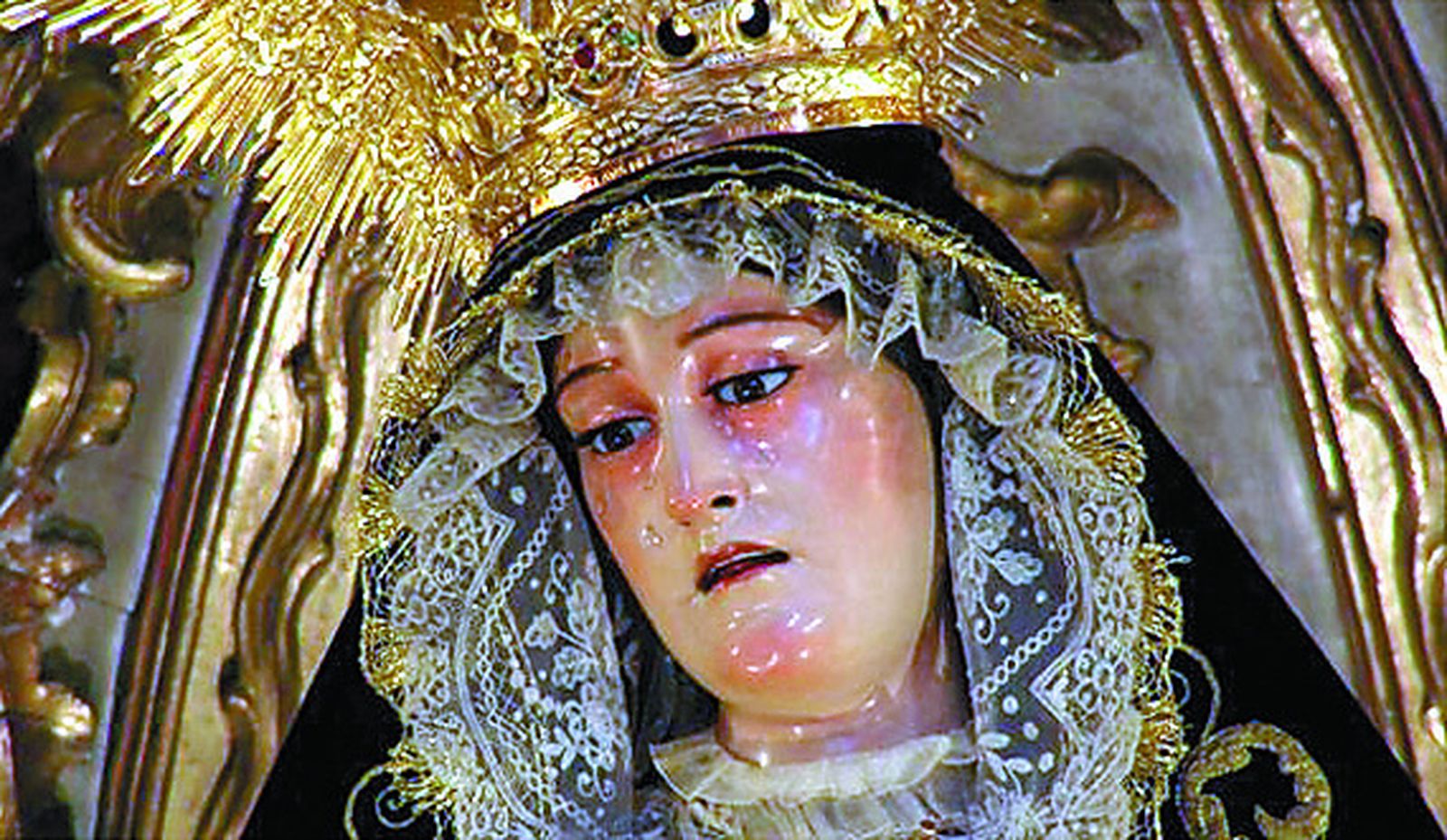 Imagen de la Virgen de los Dolores de Servitas.