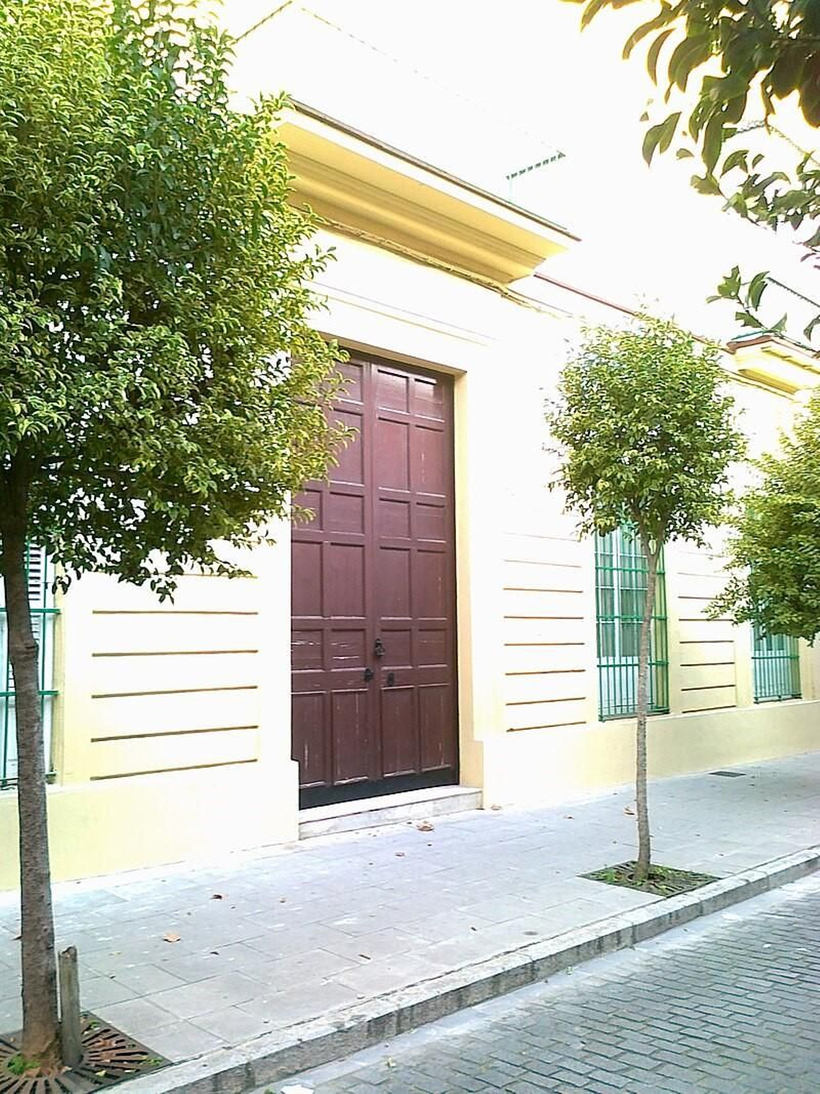 Fachada de la casa palacio donde residía en duque en Jerez.