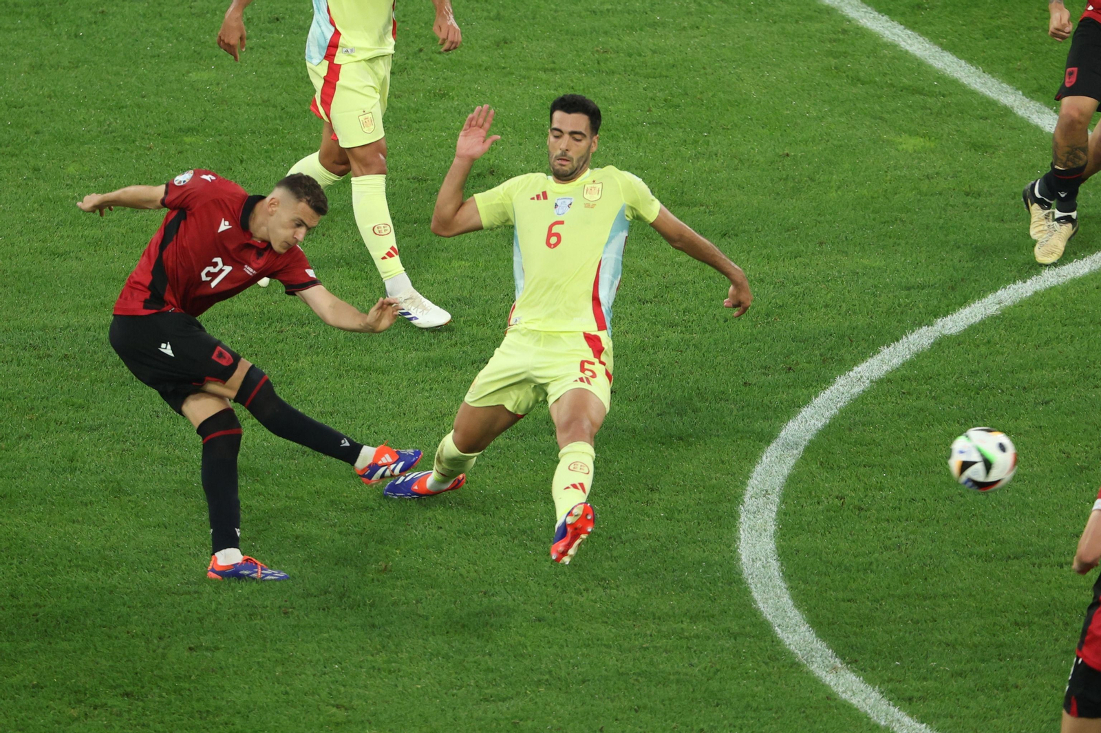 Las fotos del Albania - España