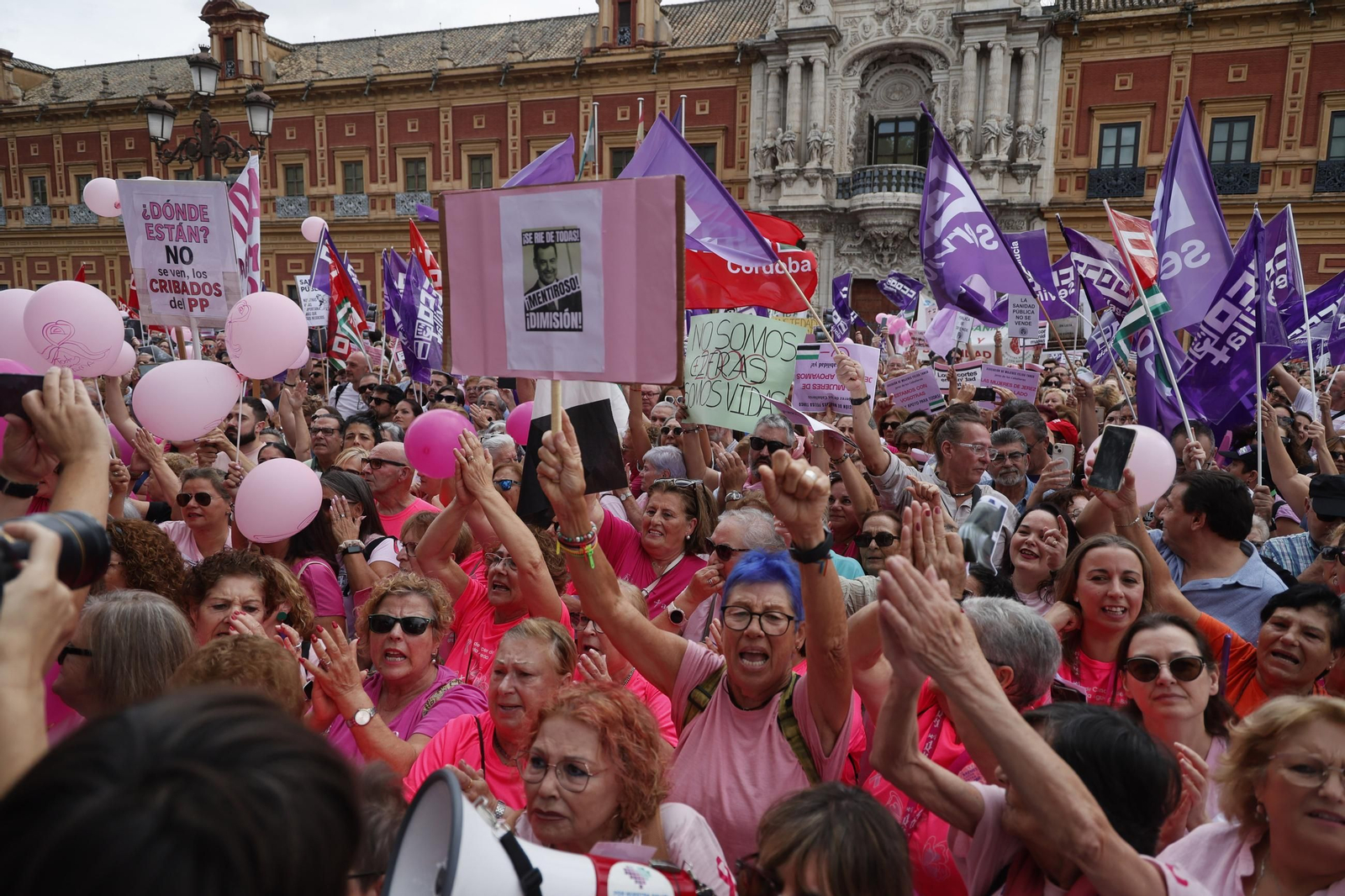 Las imágenes de la manifestación convocada por Amama