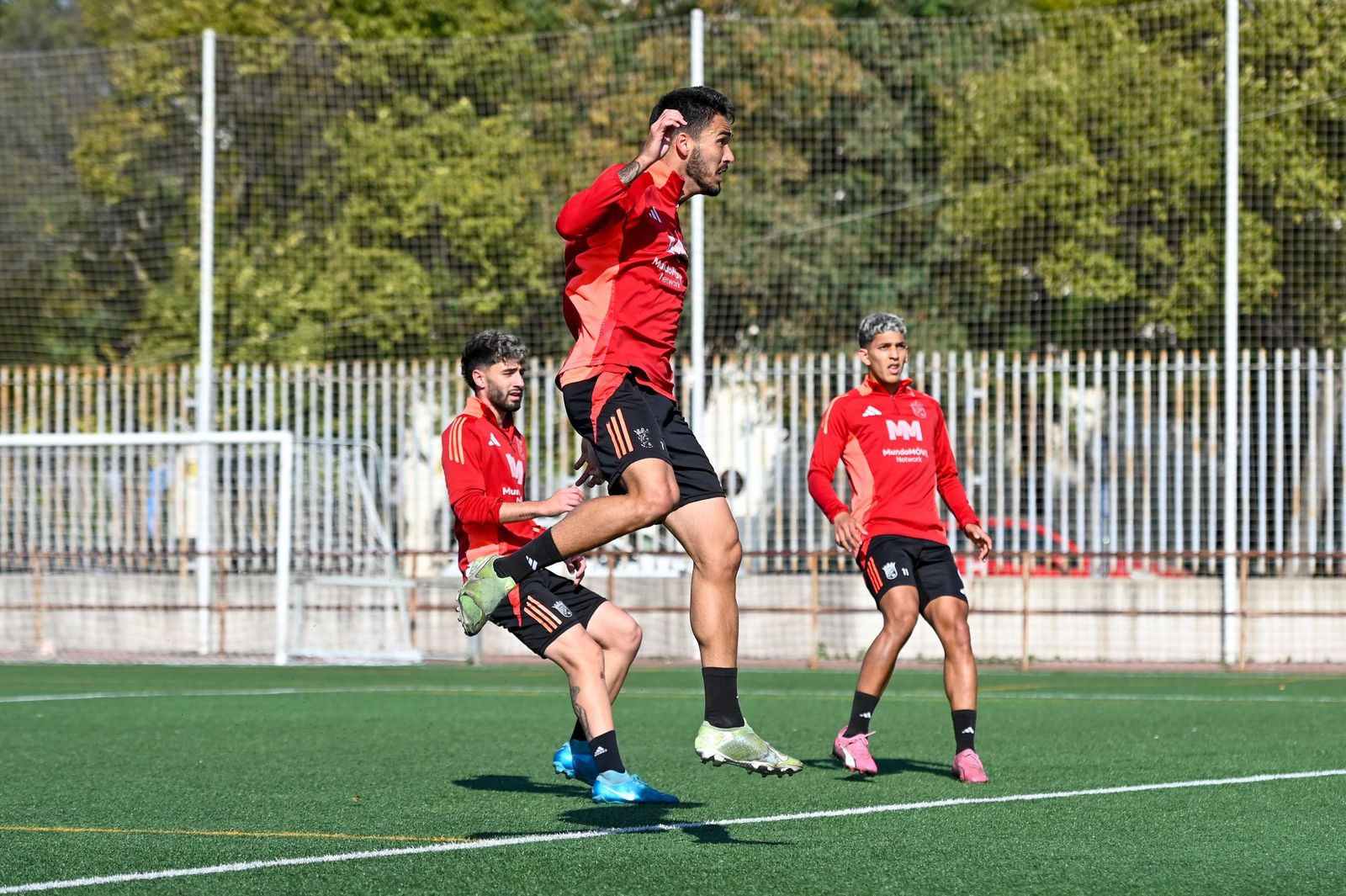 Imágenes del entrenamiento del Xerez CD en La Granja