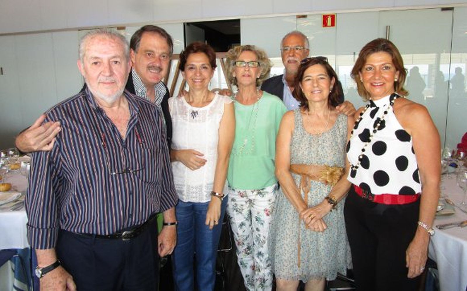 Antonio Ramos, Joaquín Gamero, Inmaculada Failde, Juan Antonio Micó, Pilar Camón, Ana Cervera y Charo Lacave.

Foto: Ignacio Casas de Ciria