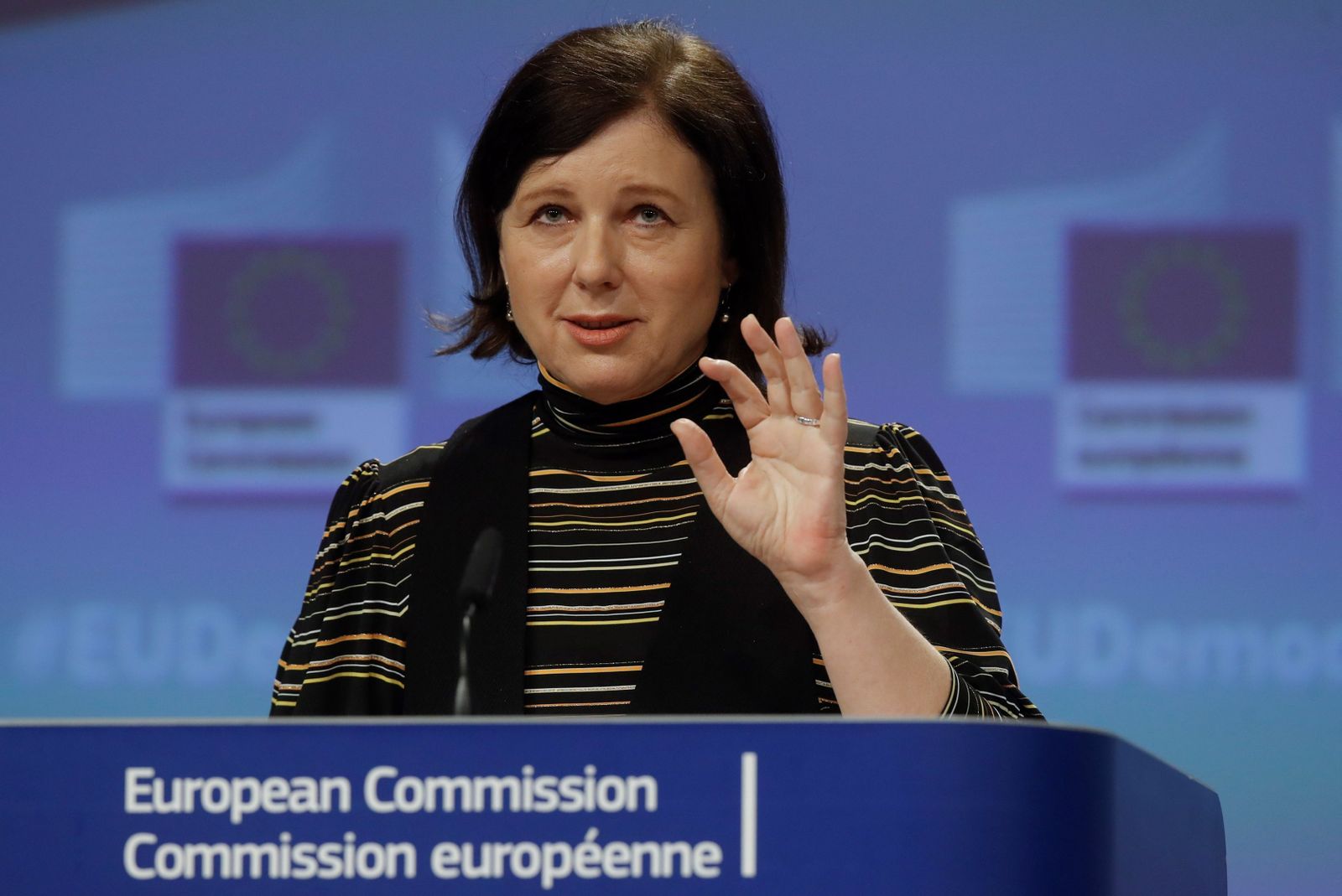 La comisaria Vera Jourová.