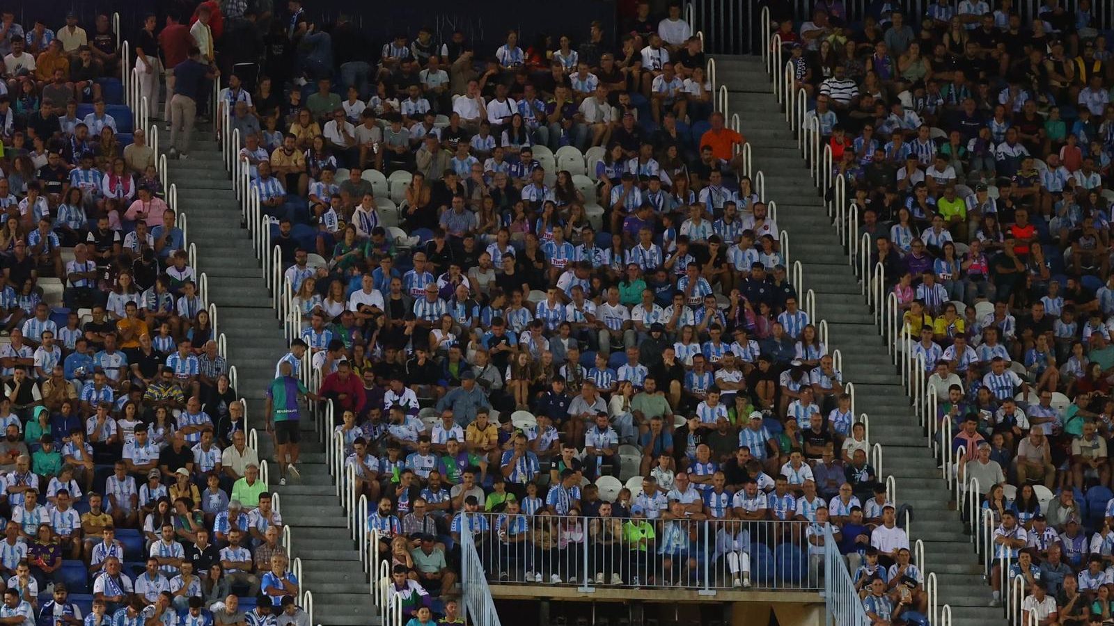 El Málaga CF - Elche, en fotos