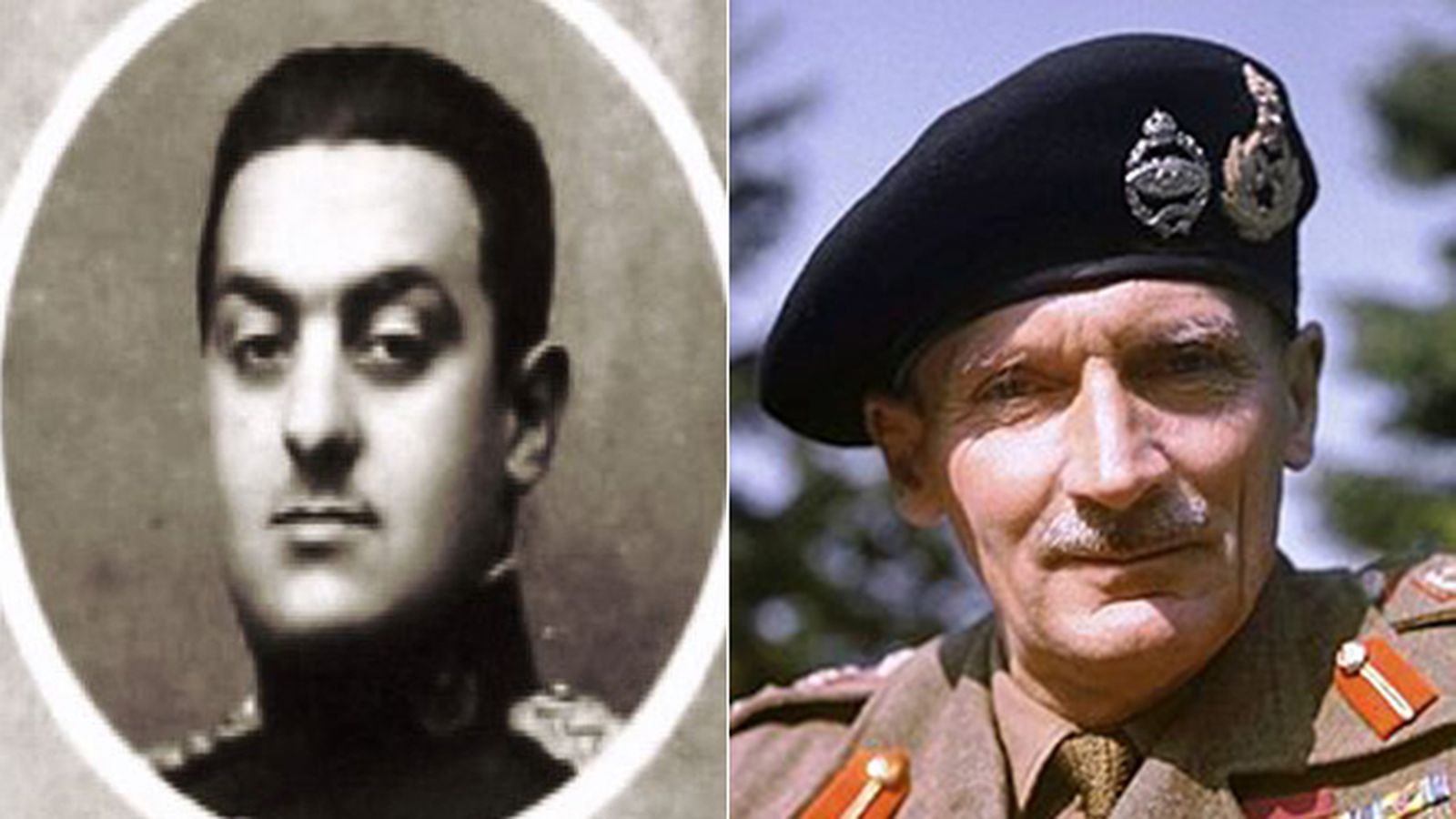 Ignacio Molina (izquierda) y el general Montgomery.