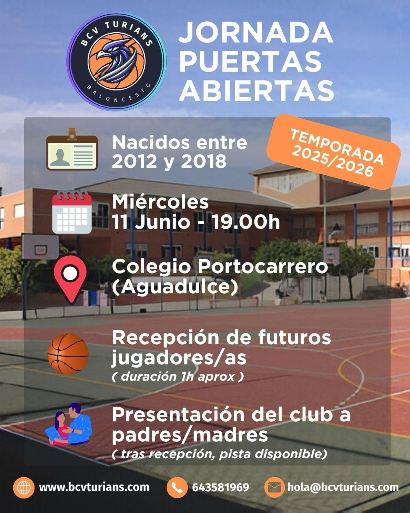 Este miércoles, el colegio Portocarrero acoge unas jornadas de puertas abiertas del BCV Turians. Este miércoles, el colegio Portocarrero acoge unas jornadas de puertas abiertas del BCV Turians.