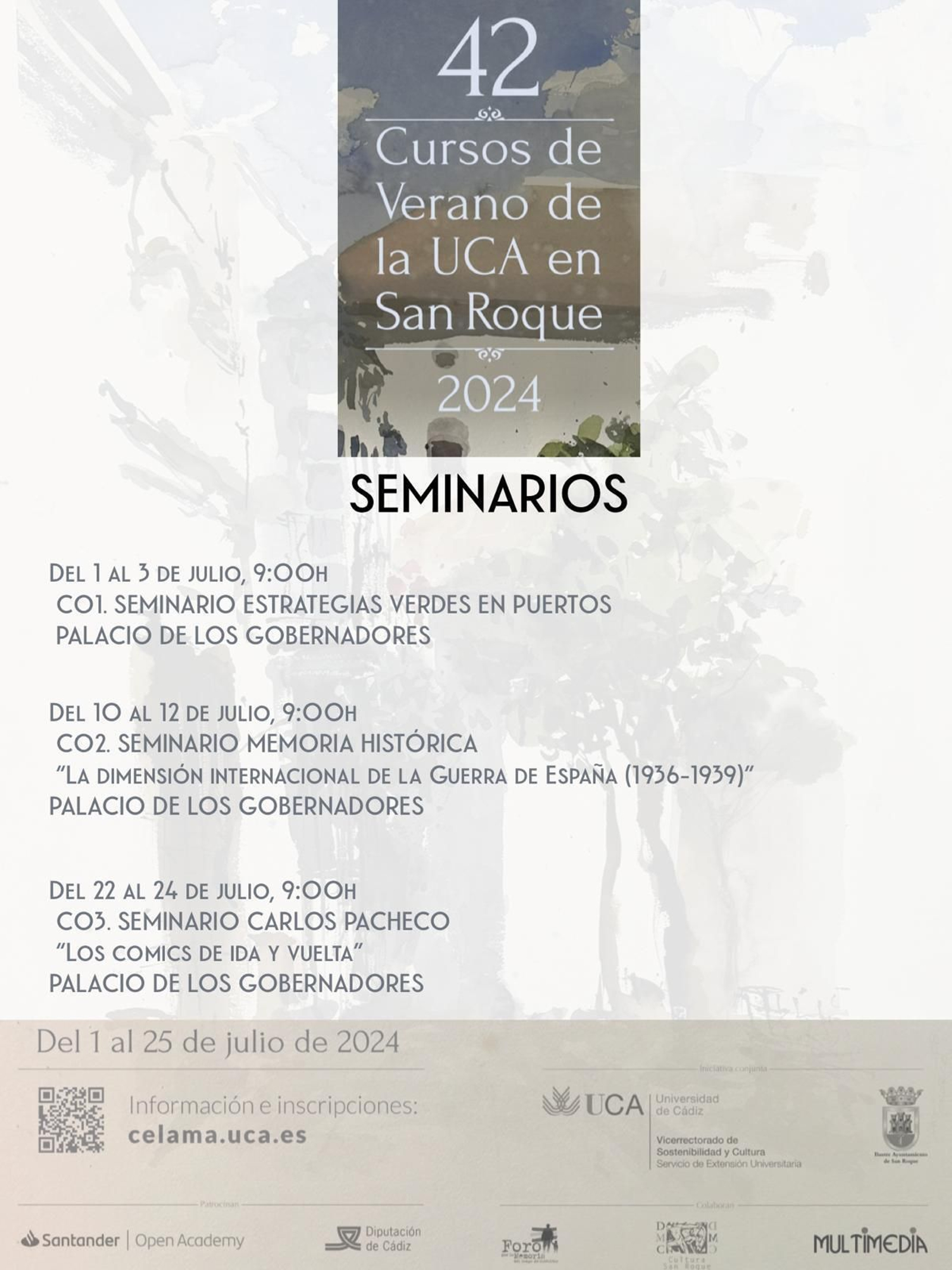 Programa de seminarios en los Cursos de Verano