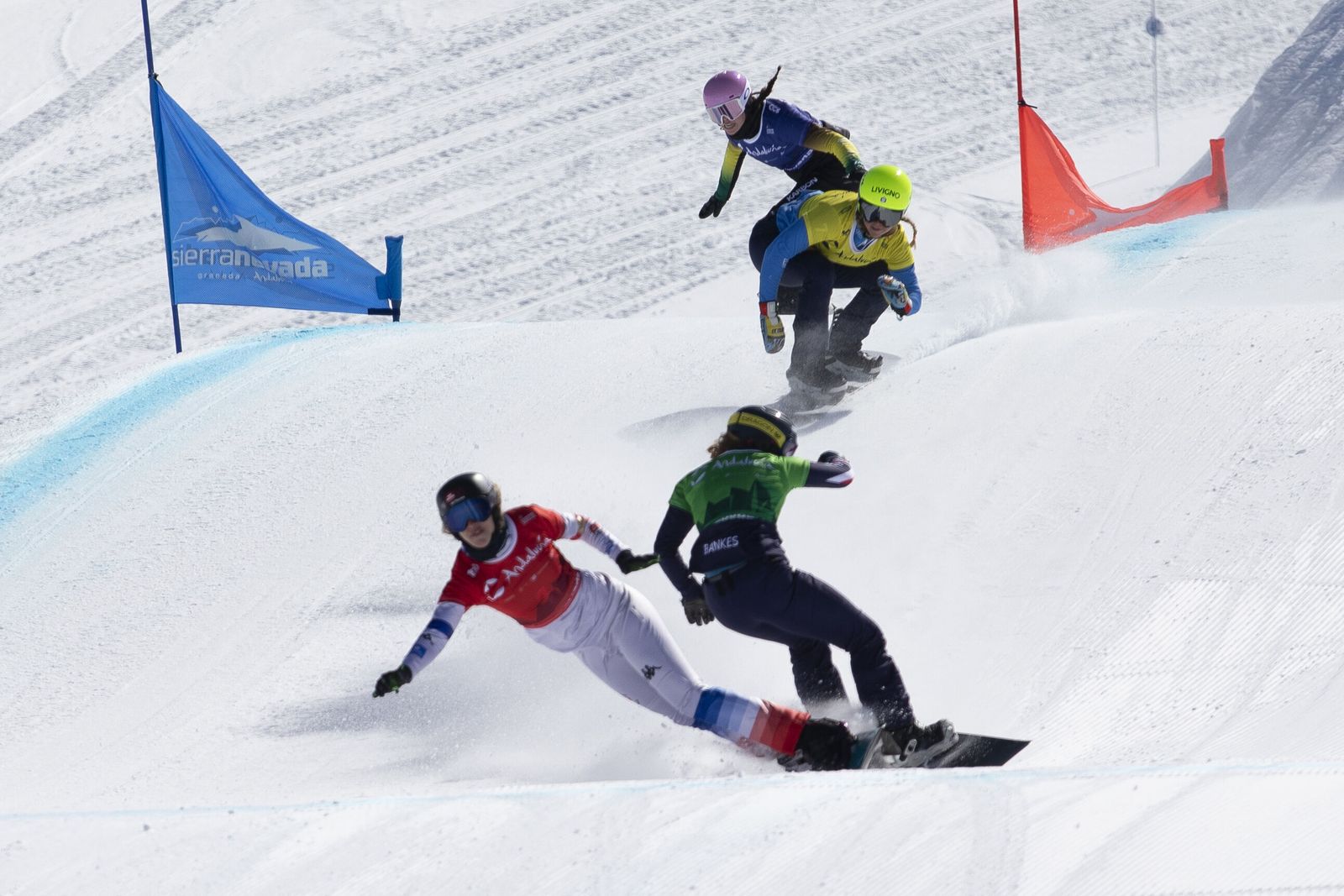 Competidores en una de las finales de este domingo